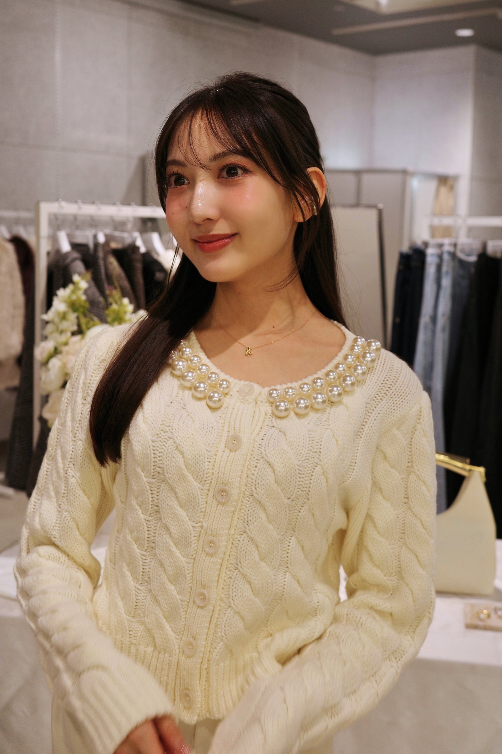 Pearl knit jacket