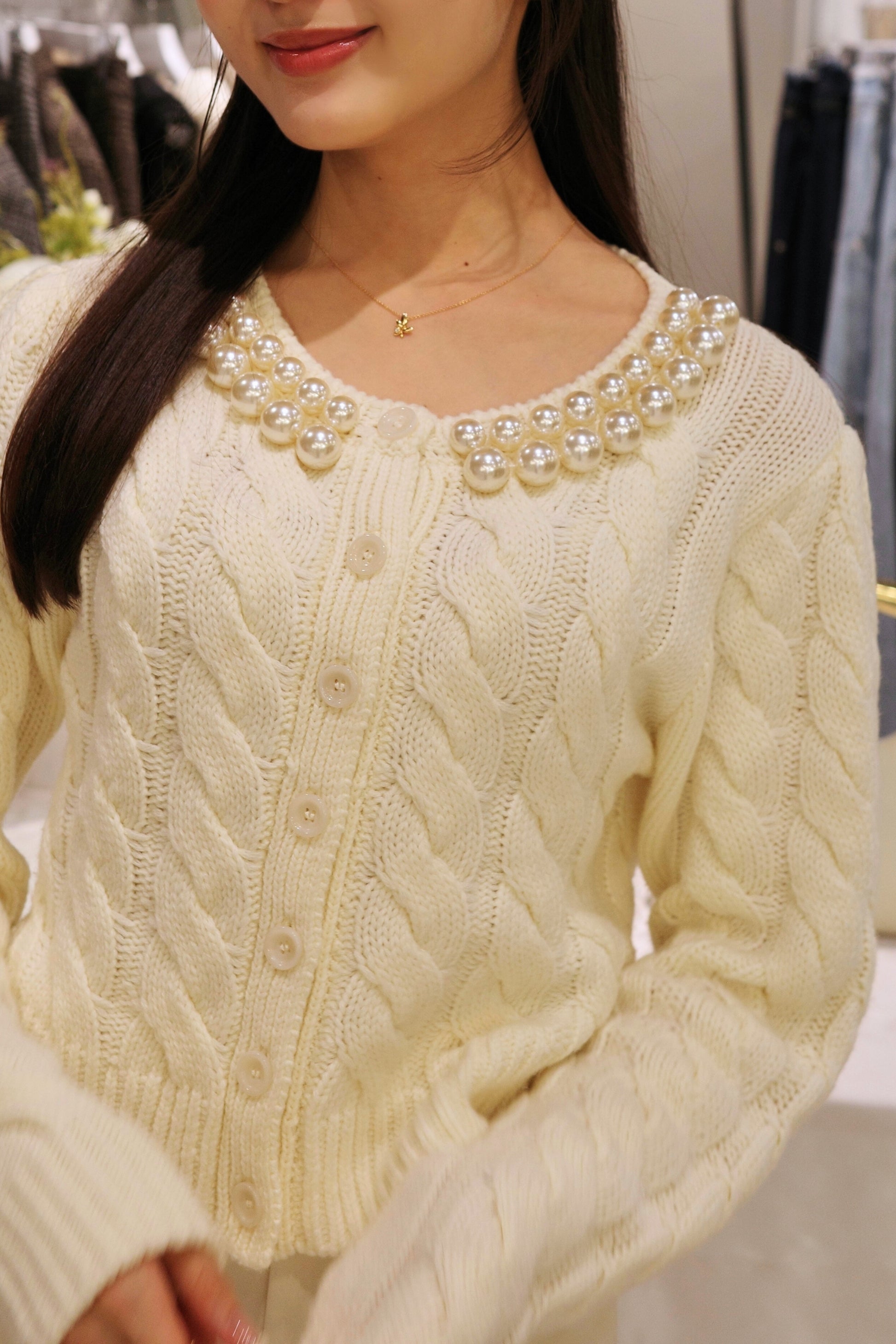 Pearl knit jacket
