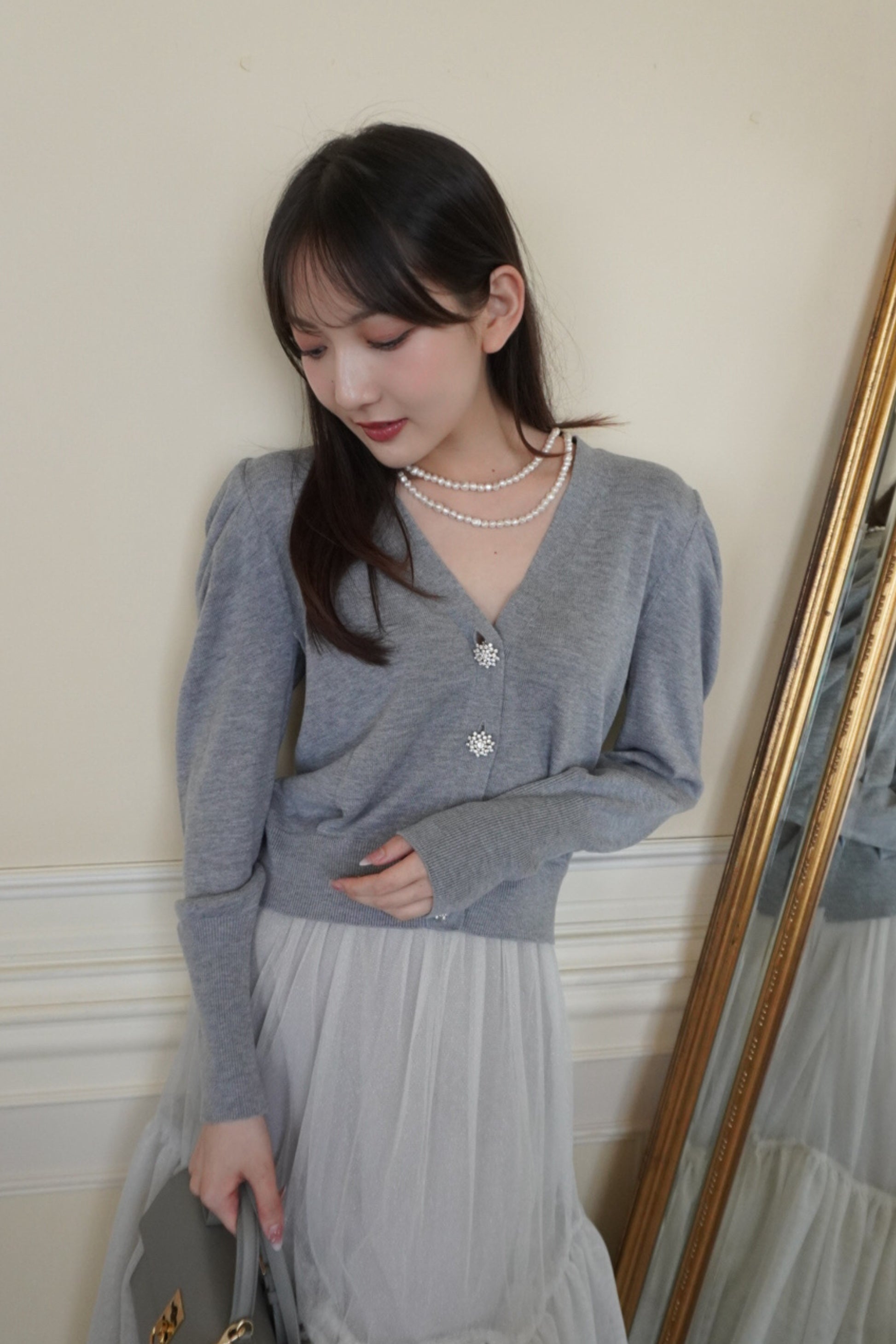 Bijou button cardigan