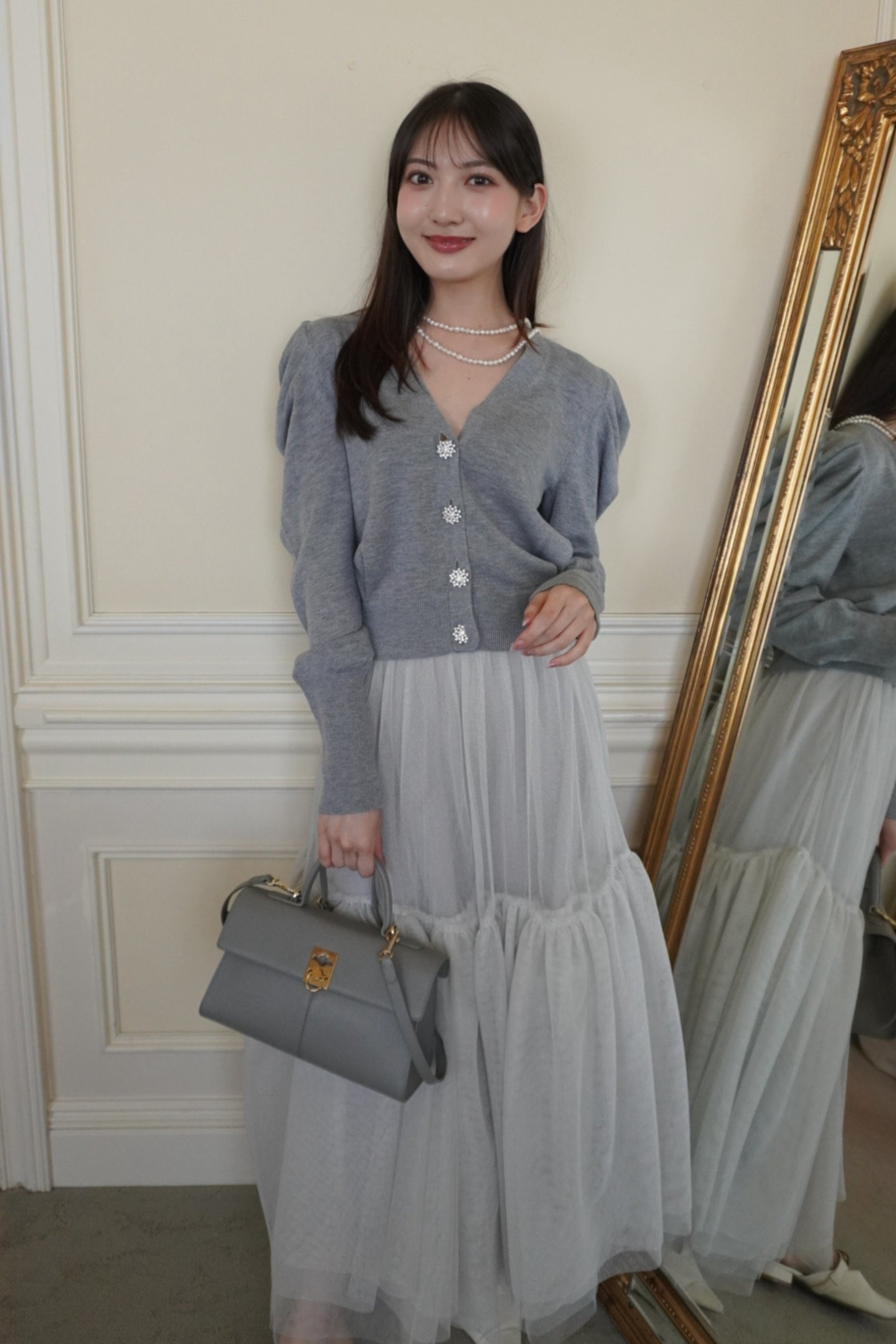 Bijou button cardigan