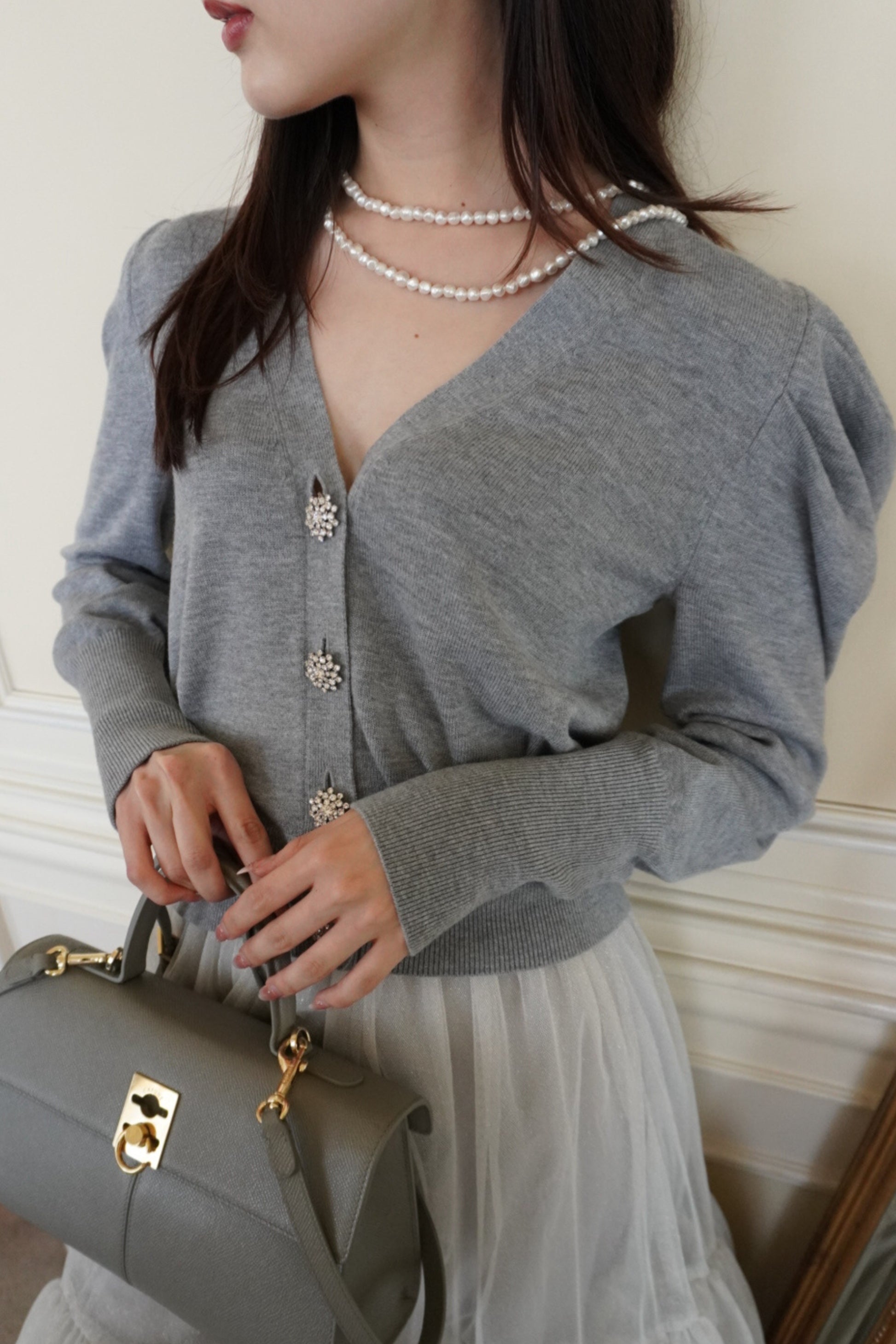 Bijou button cardigan