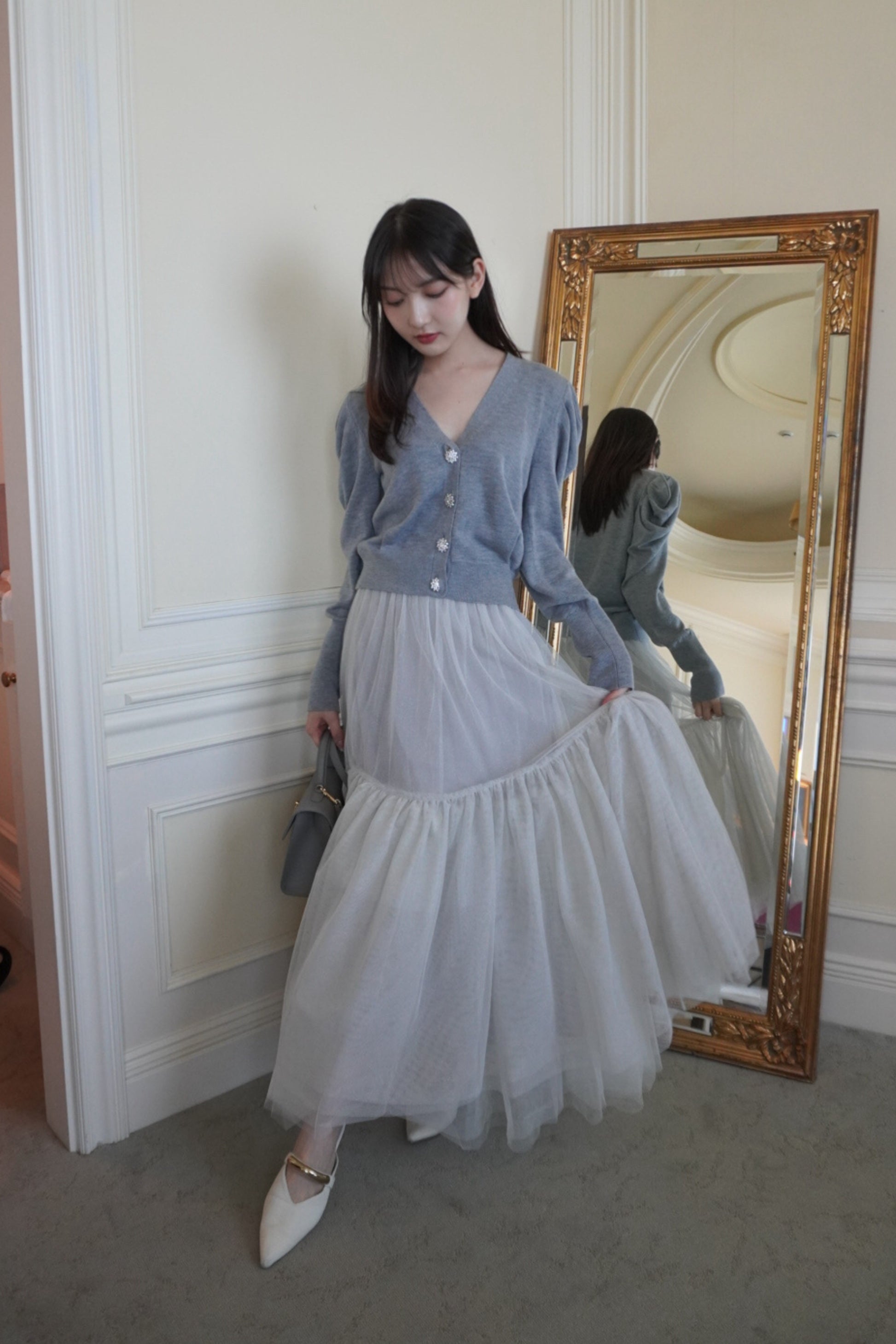 Bijou button cardigan