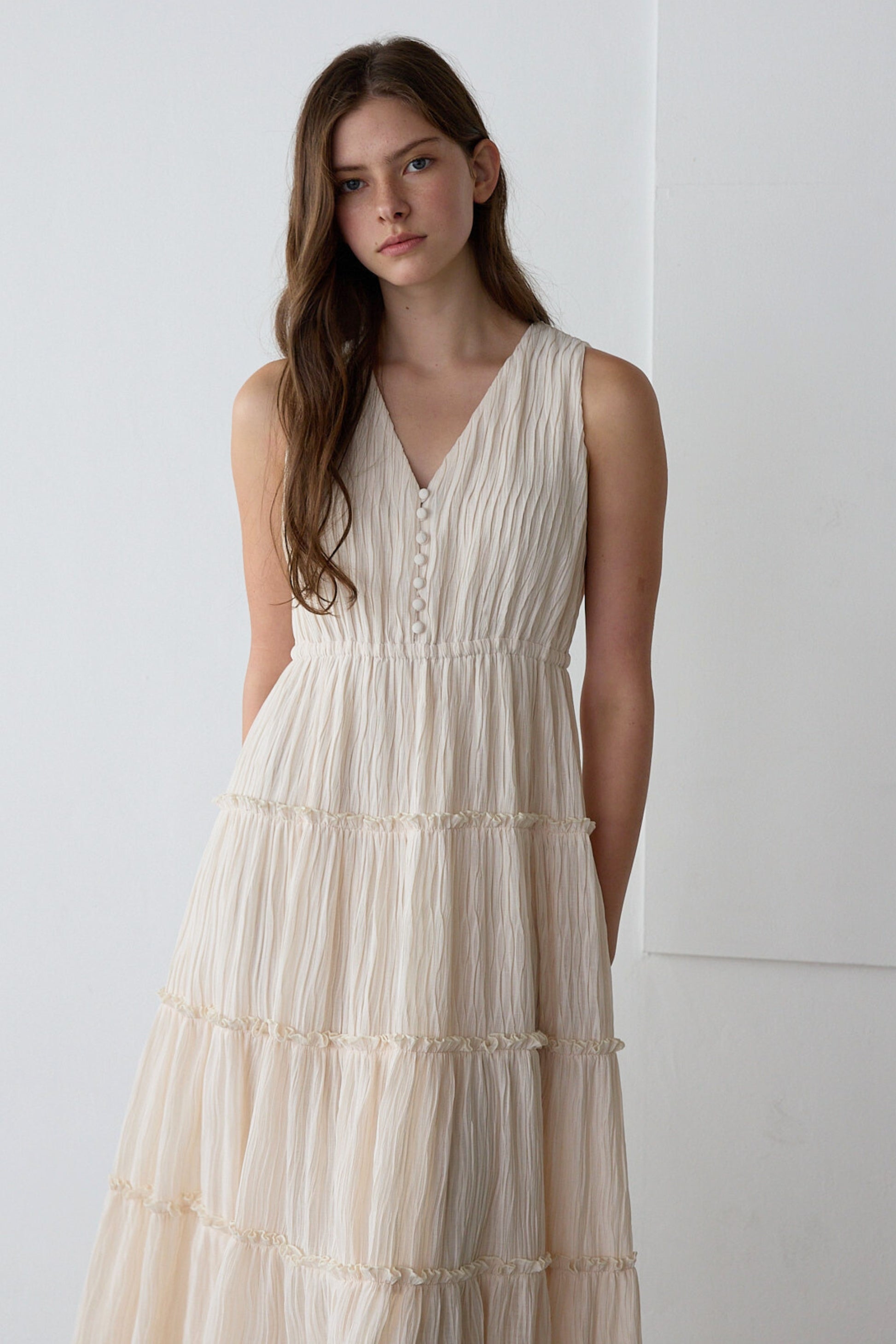 Tiered flare one-piece