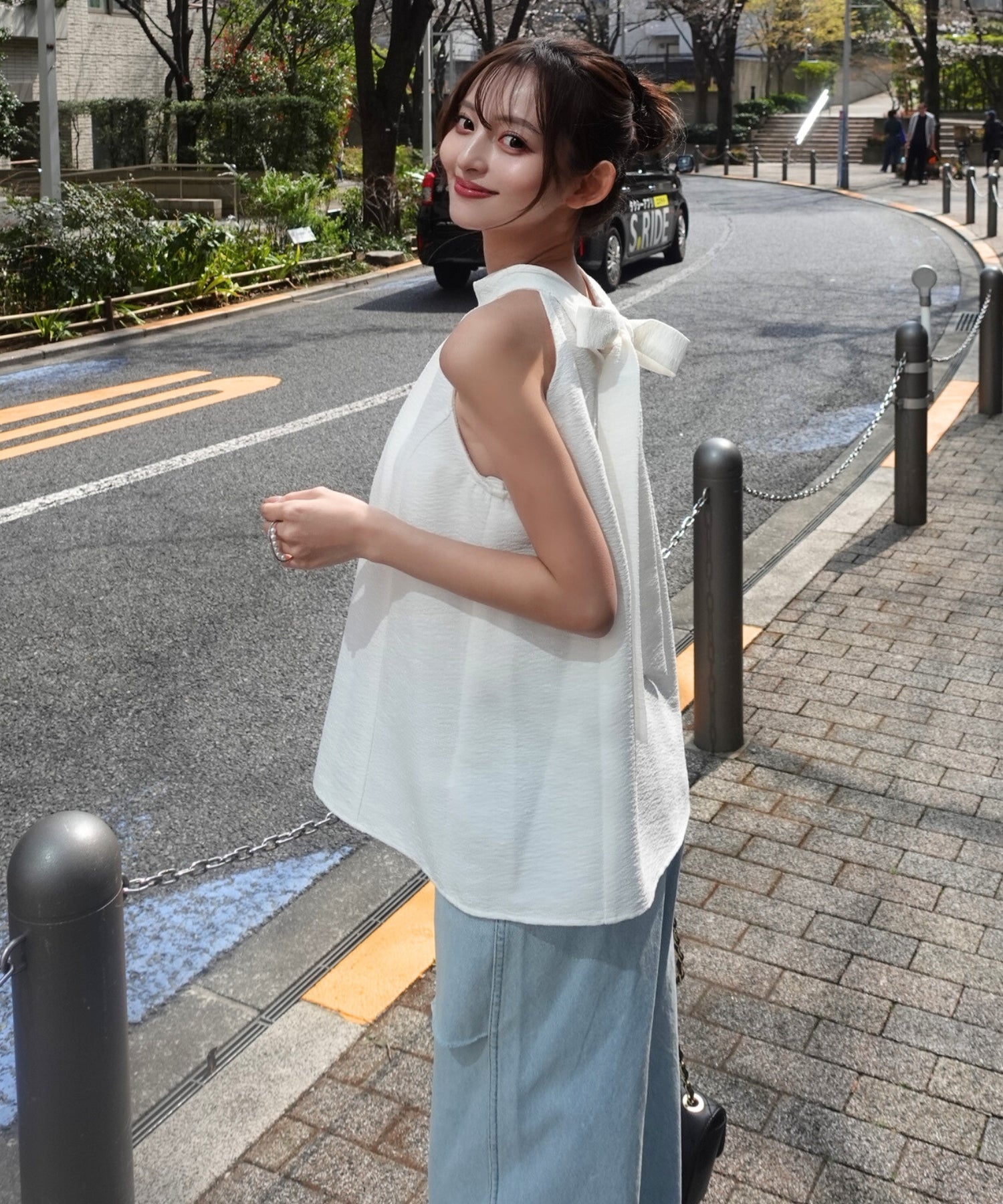 SALE / Halter neck tweed tops