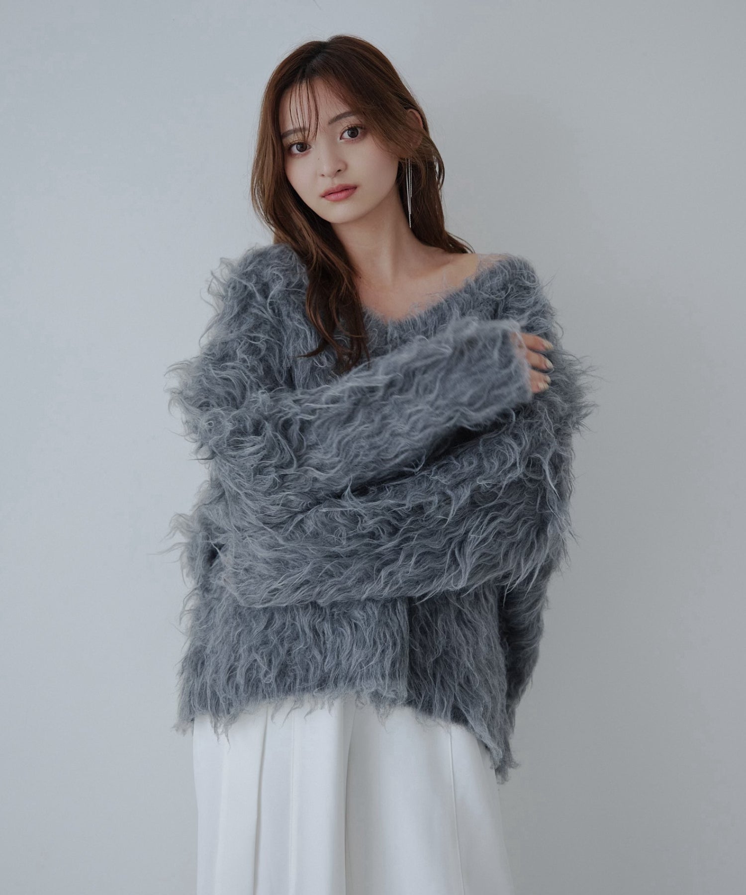 【SALE】Shaggy knit