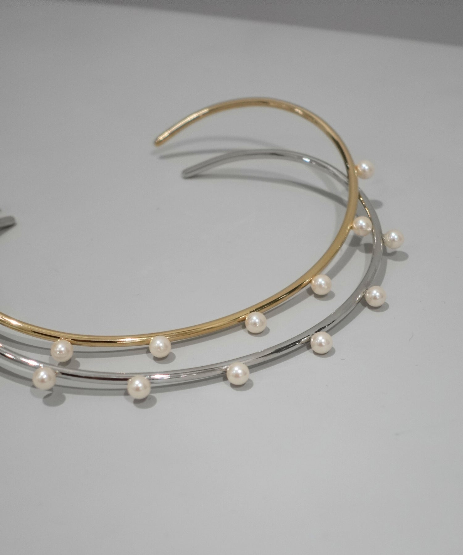 Pearl dot choker【Gold/Silver】