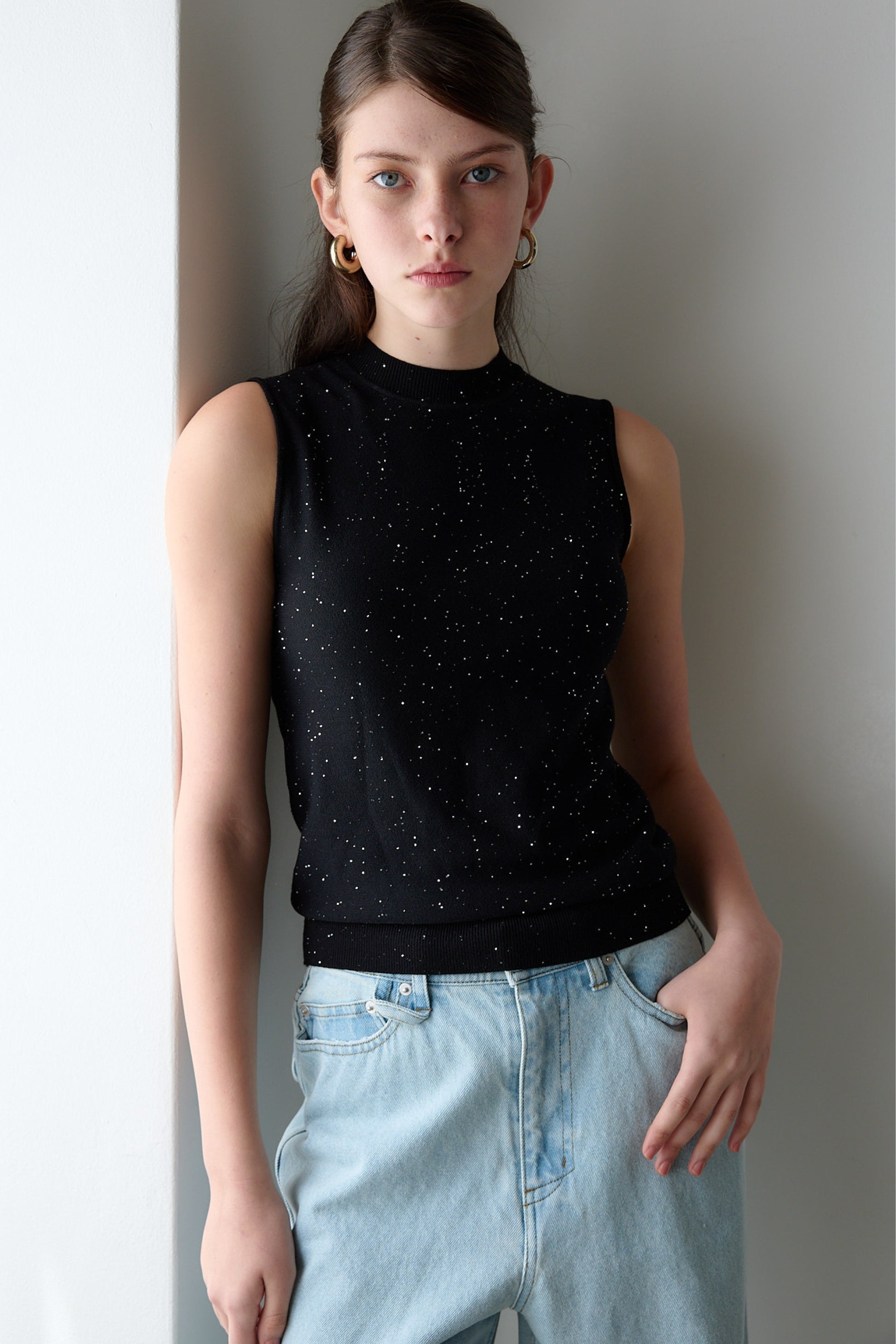 Lame knit