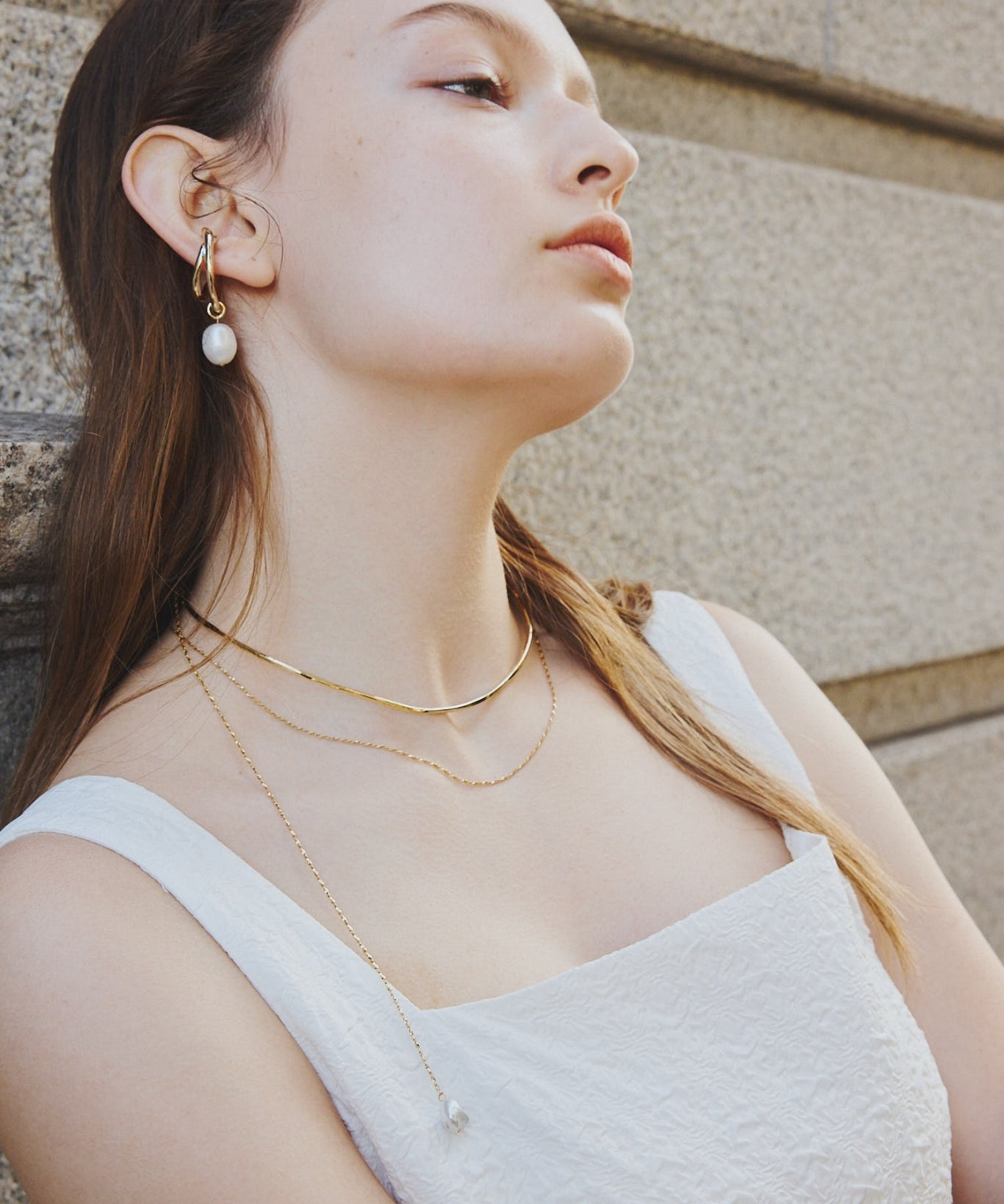 Pearl ringcuff【Gold/Silver】