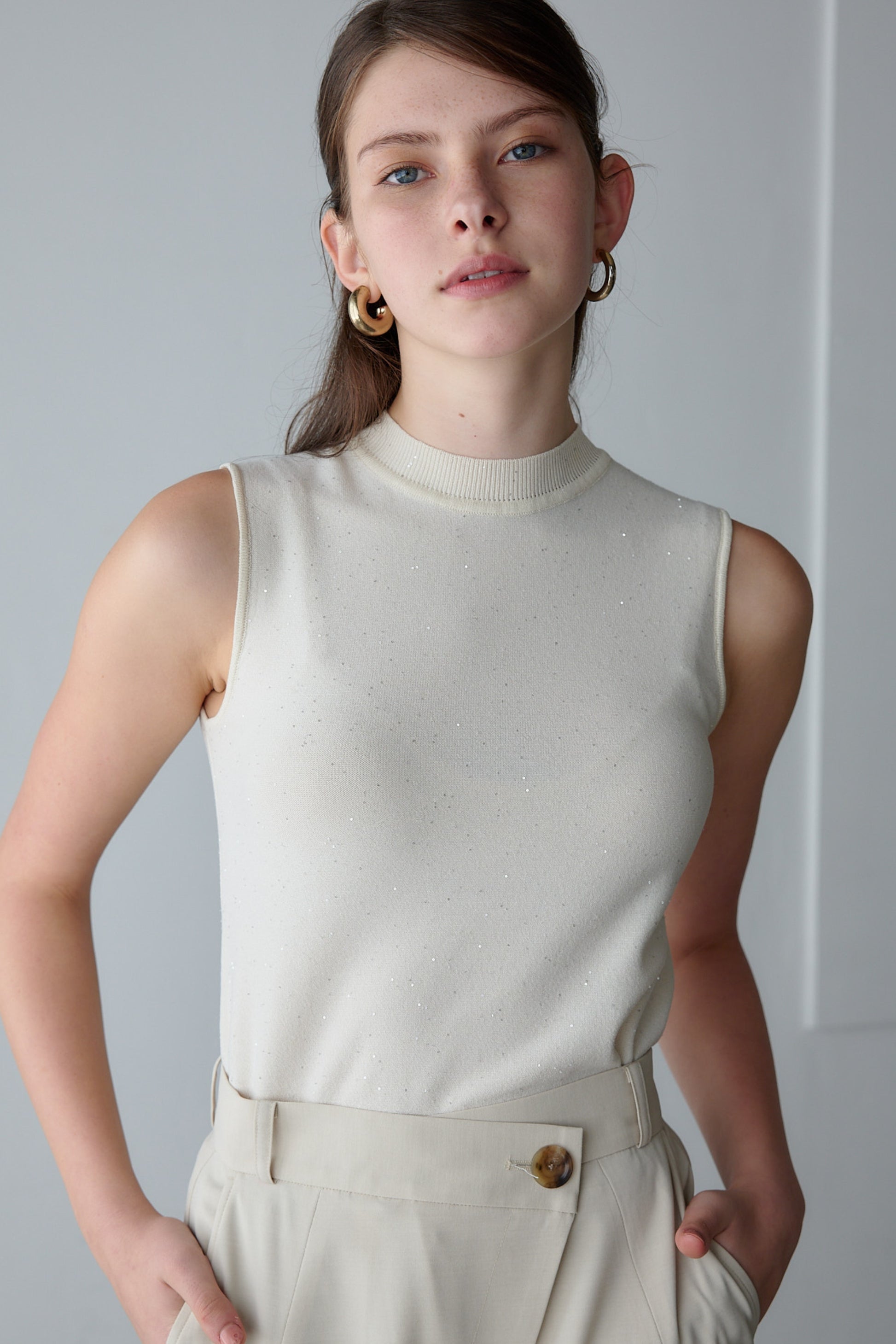 Lame knit