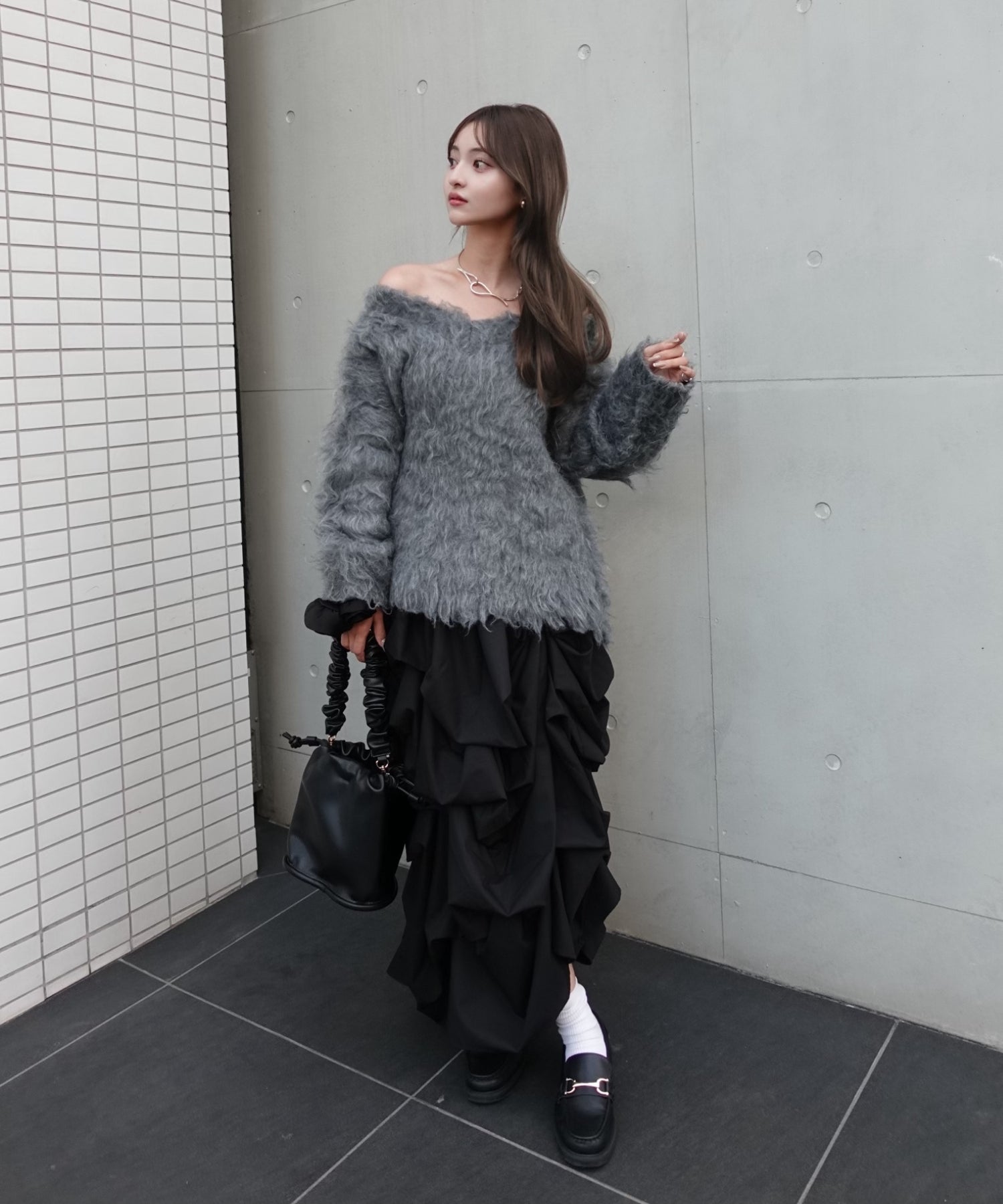 【SALE】Shaggy knit
