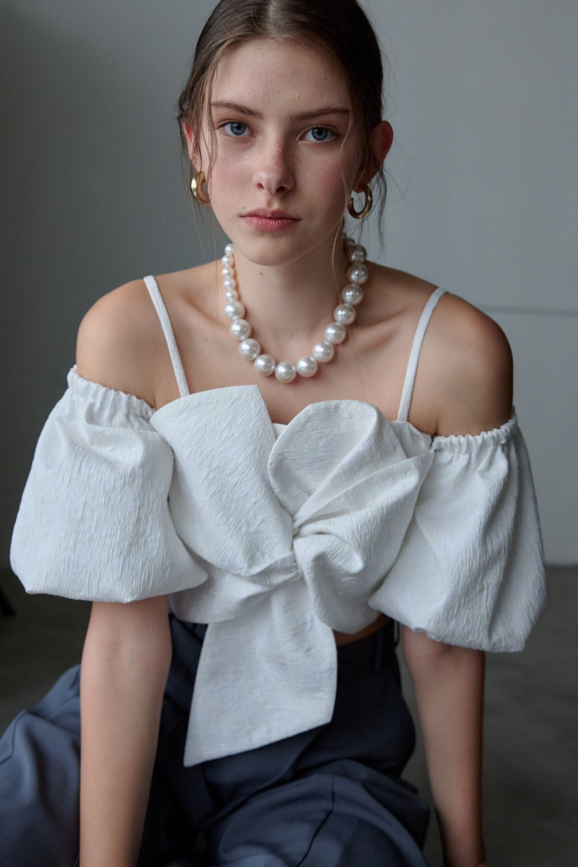 Volume ribbon cami