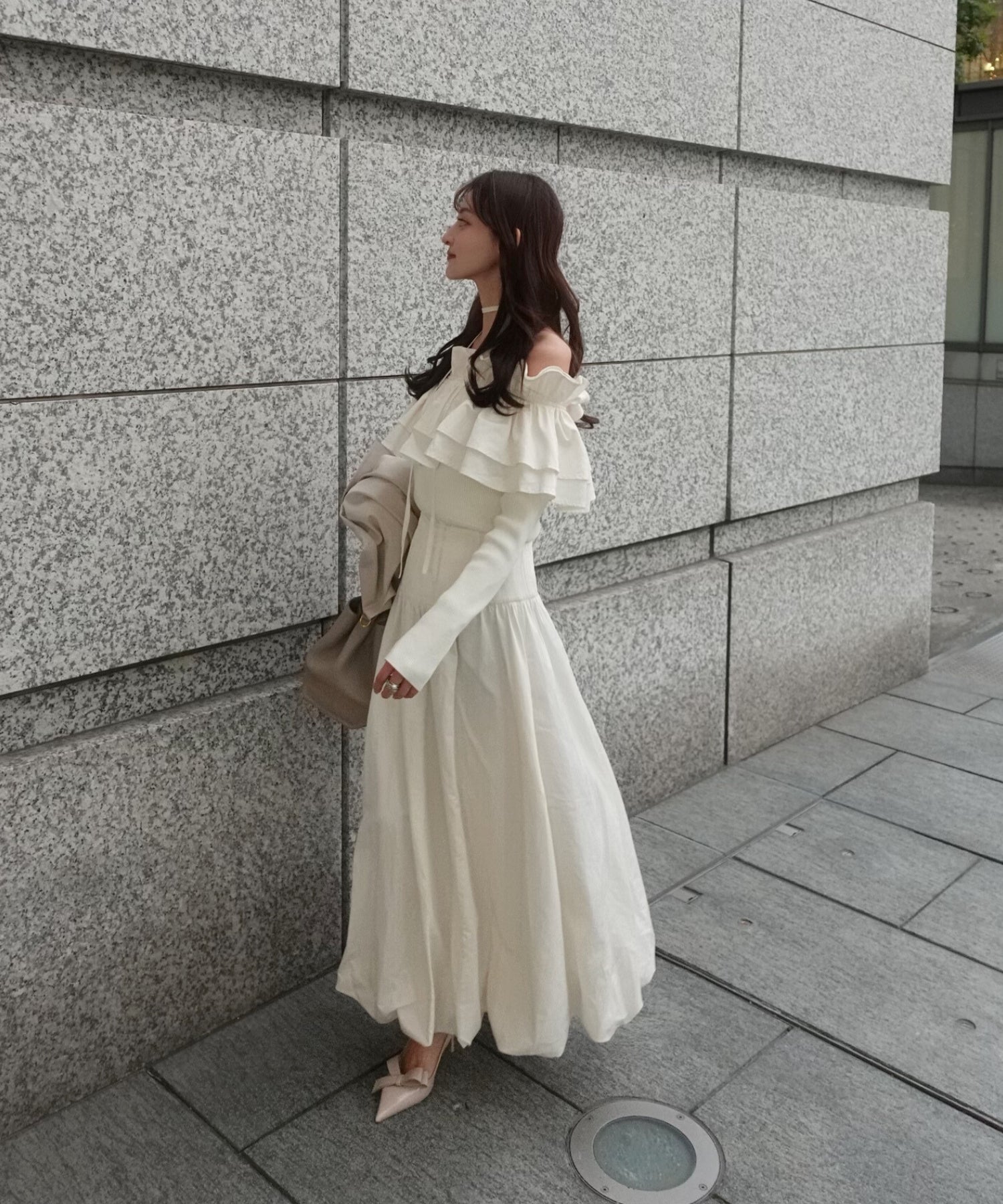 Corset balloon skirt