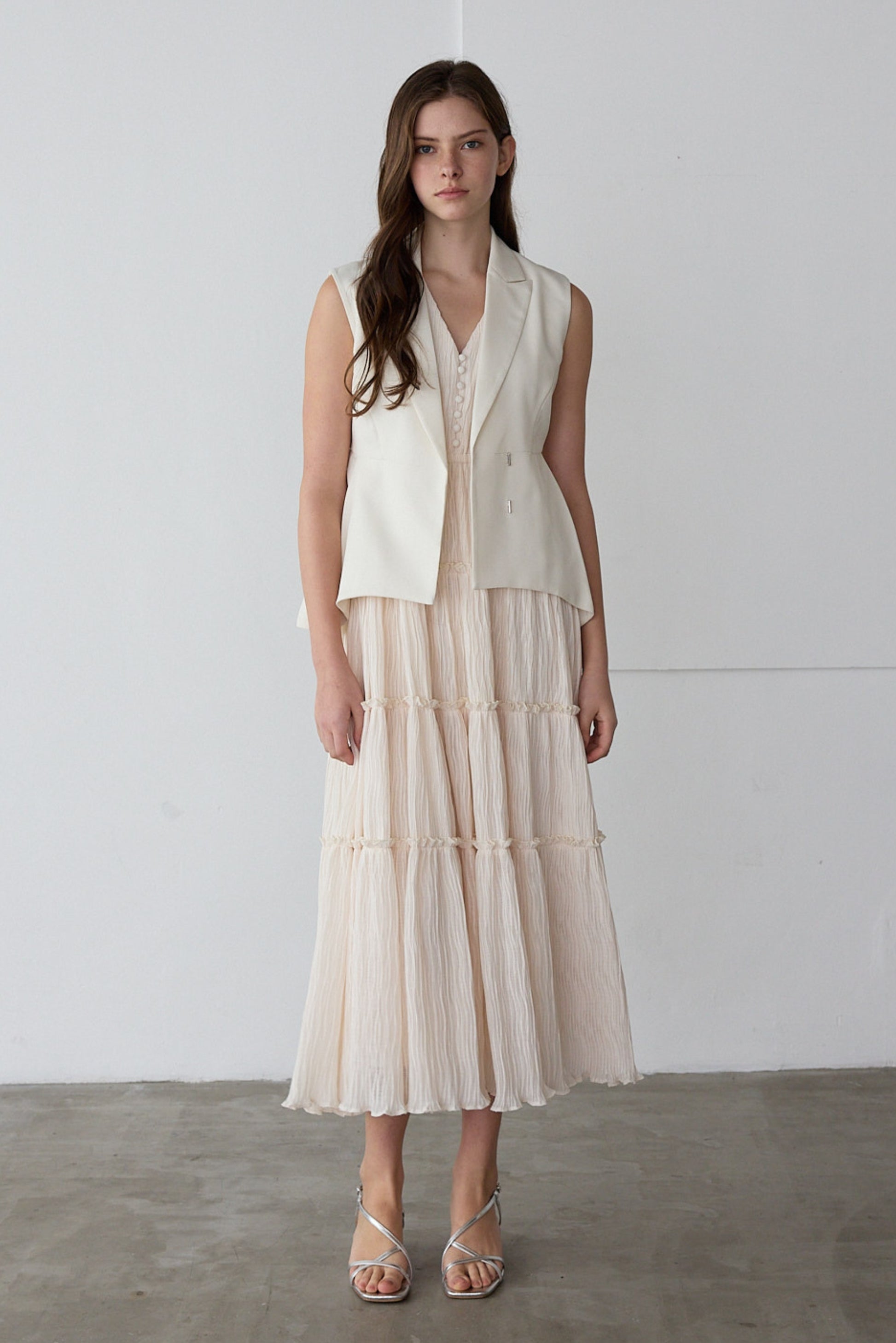 Tiered flare one-piece