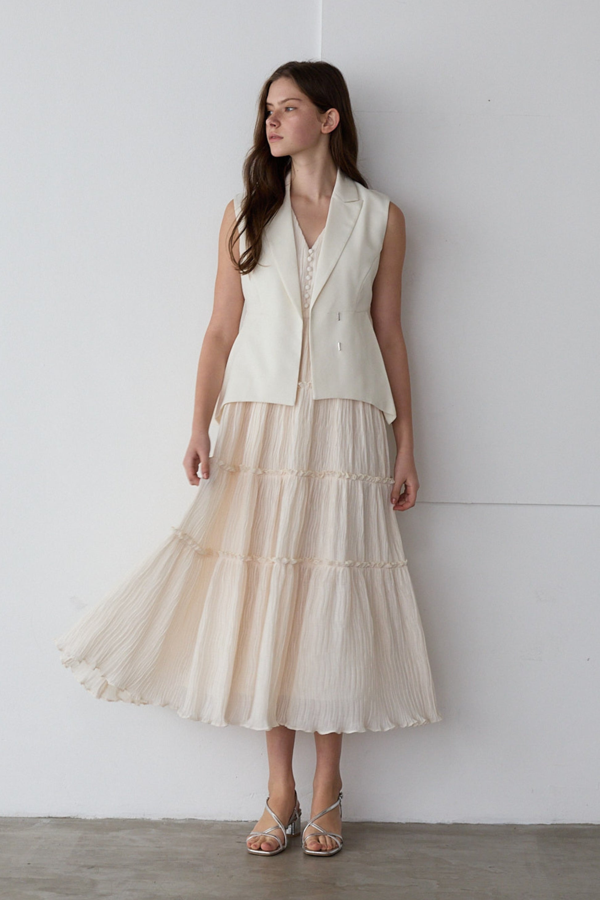 Tiered flare one-piece