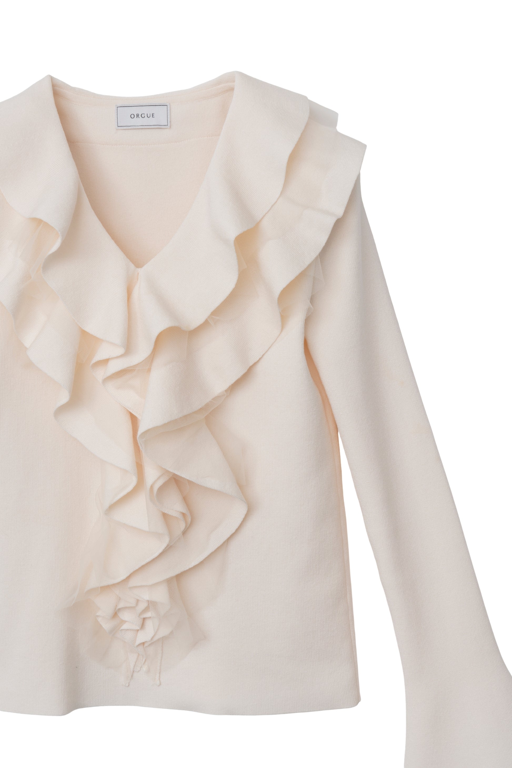 ラッフルフリルニット