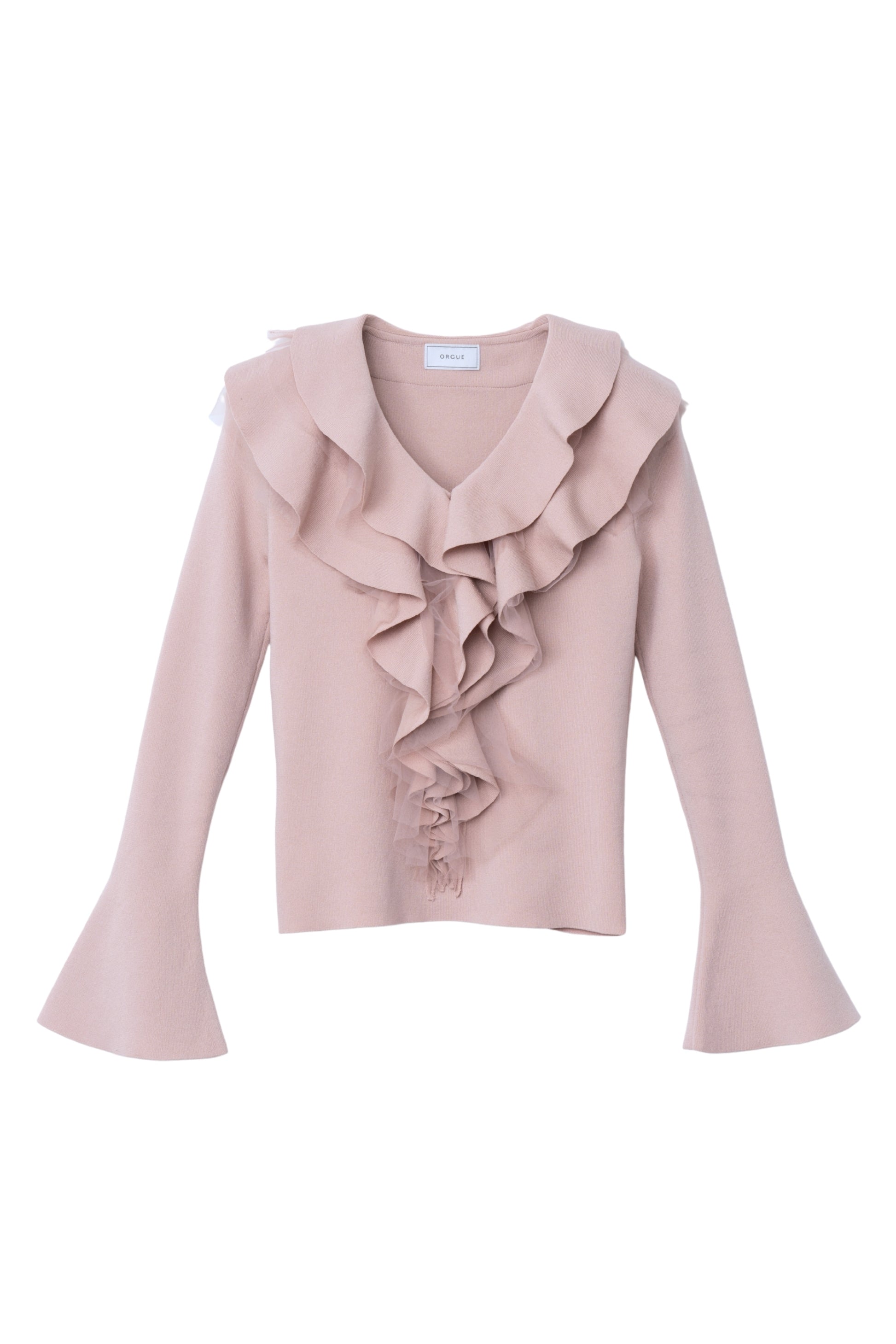 ラッフルフリルニット