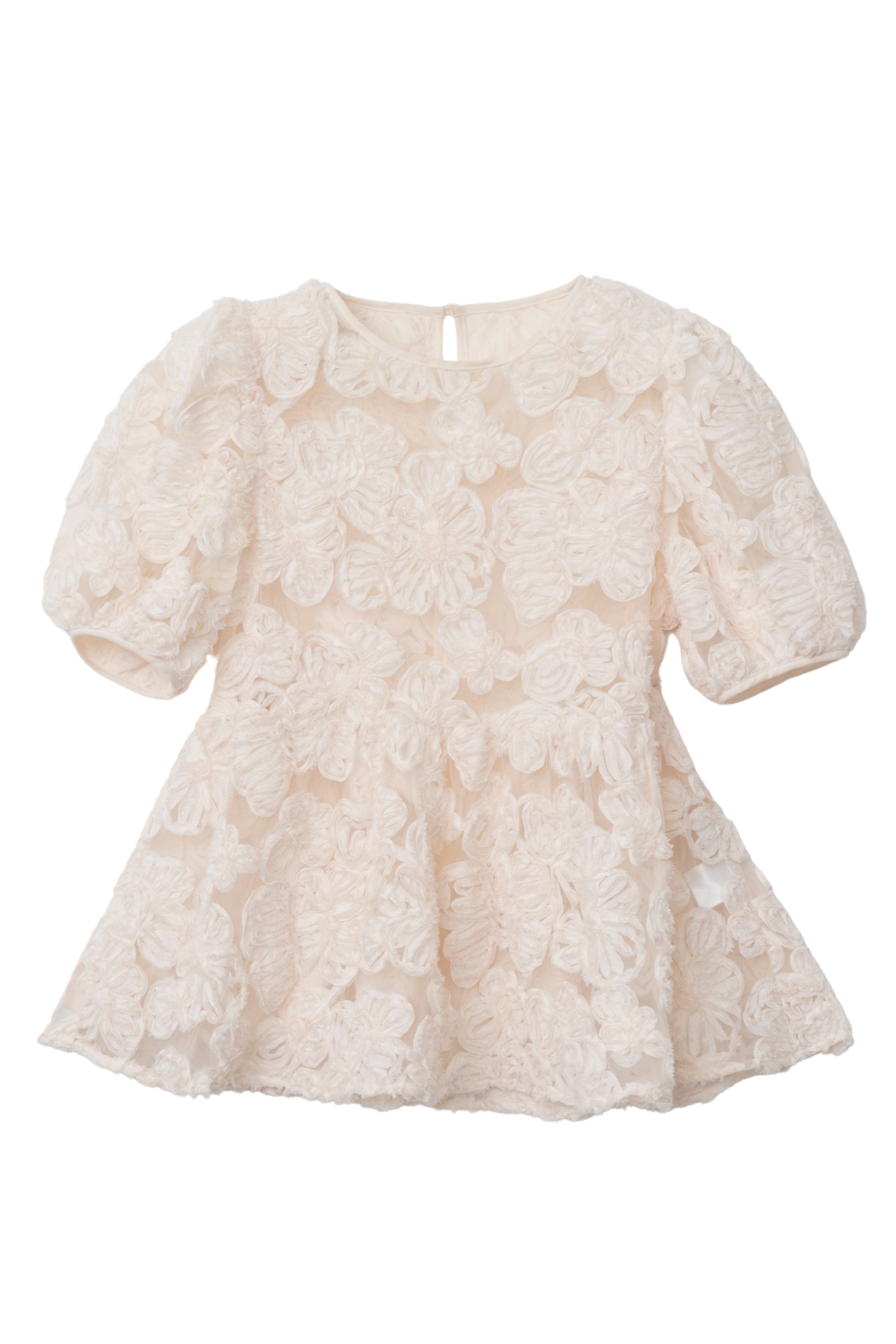 フラワーエンブロイダリーブラウス