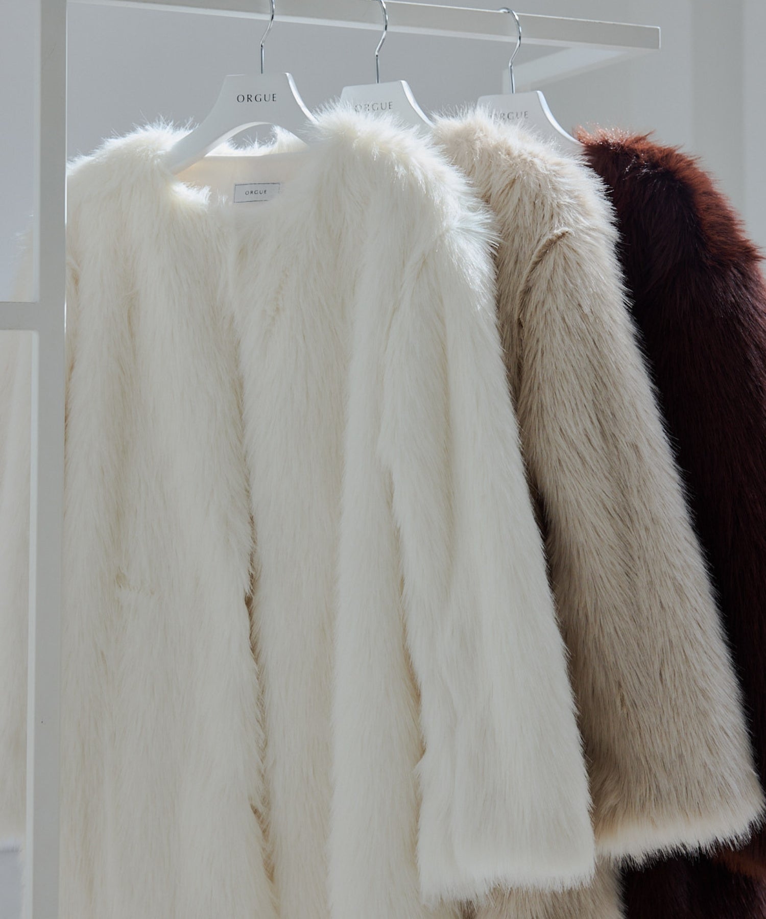 Loose fur coat