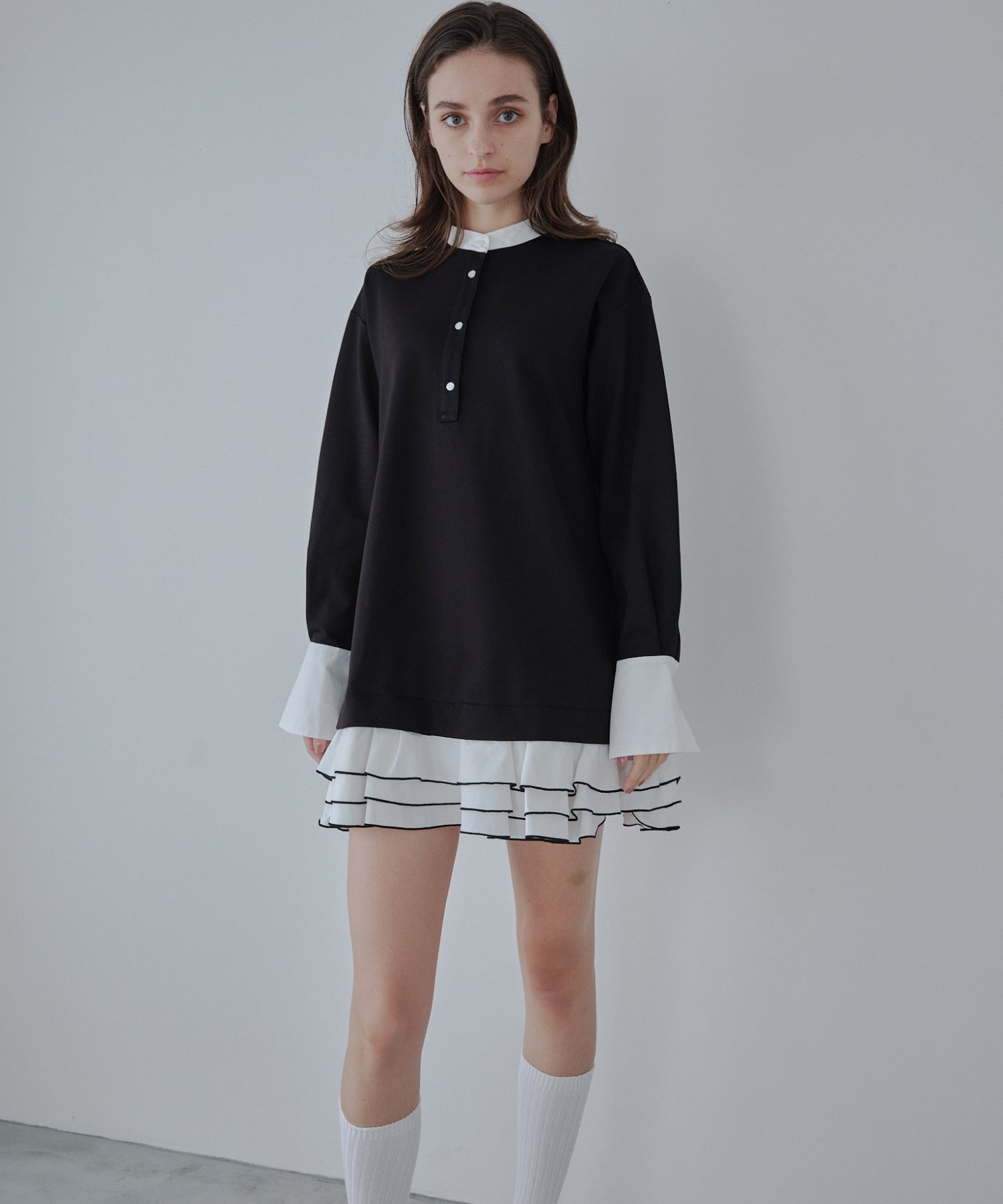 Frill mini one-piece【Black】