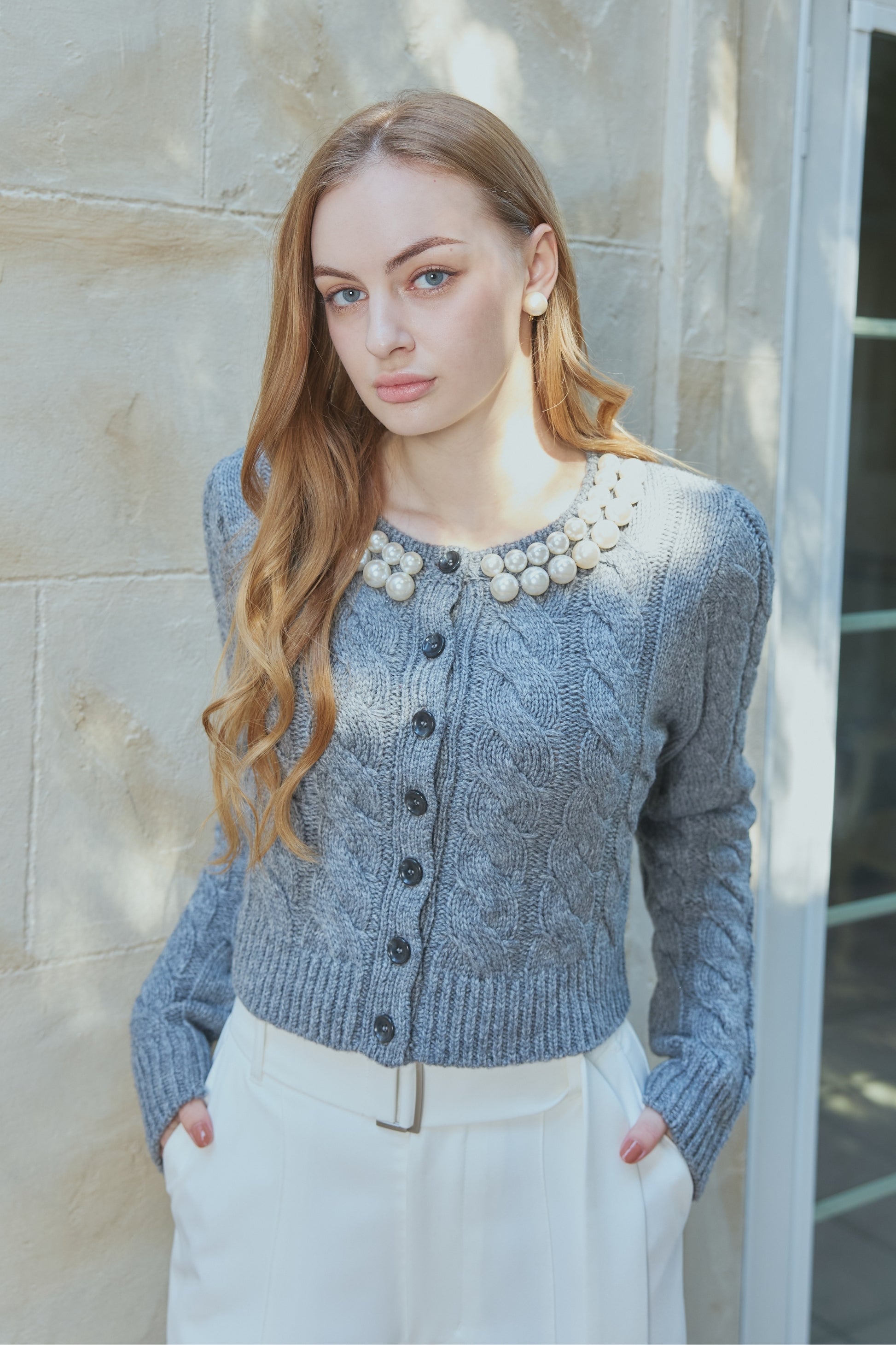 Pearl knit jacket