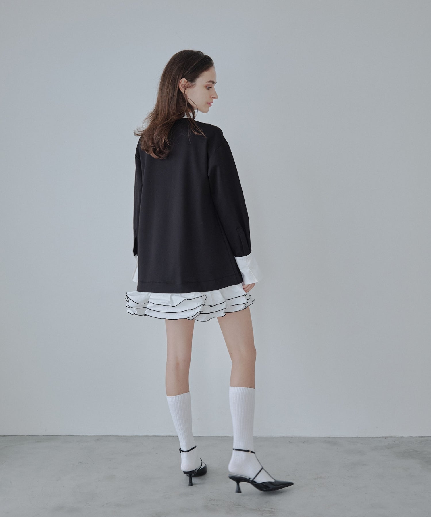 Frill mini one-piece【Black】