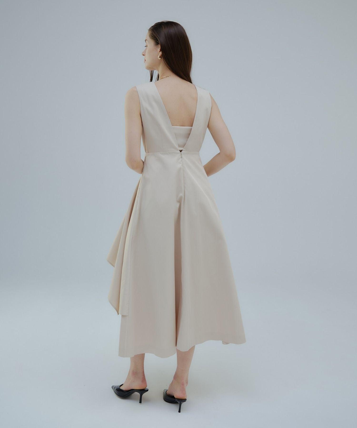 Tiered flare jumper skirt