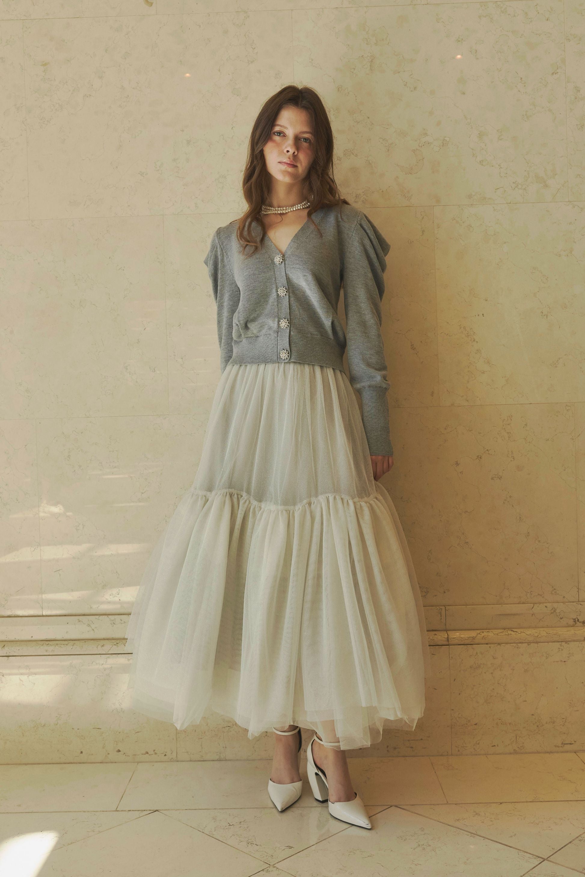 Bijou button cardigan