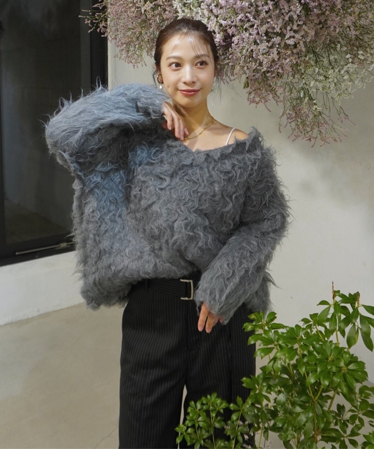 【SALE】Shaggy knit