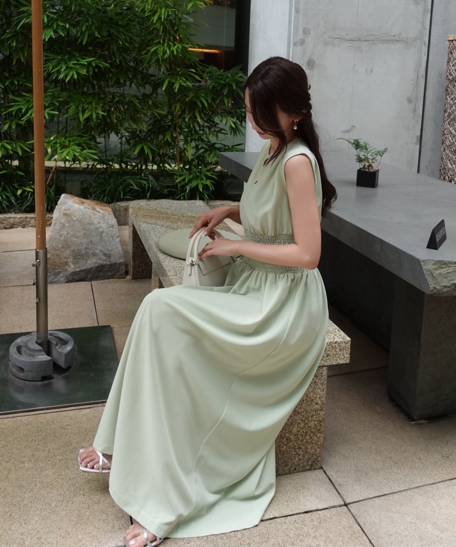 Keyneck gather onepiece【Mint】