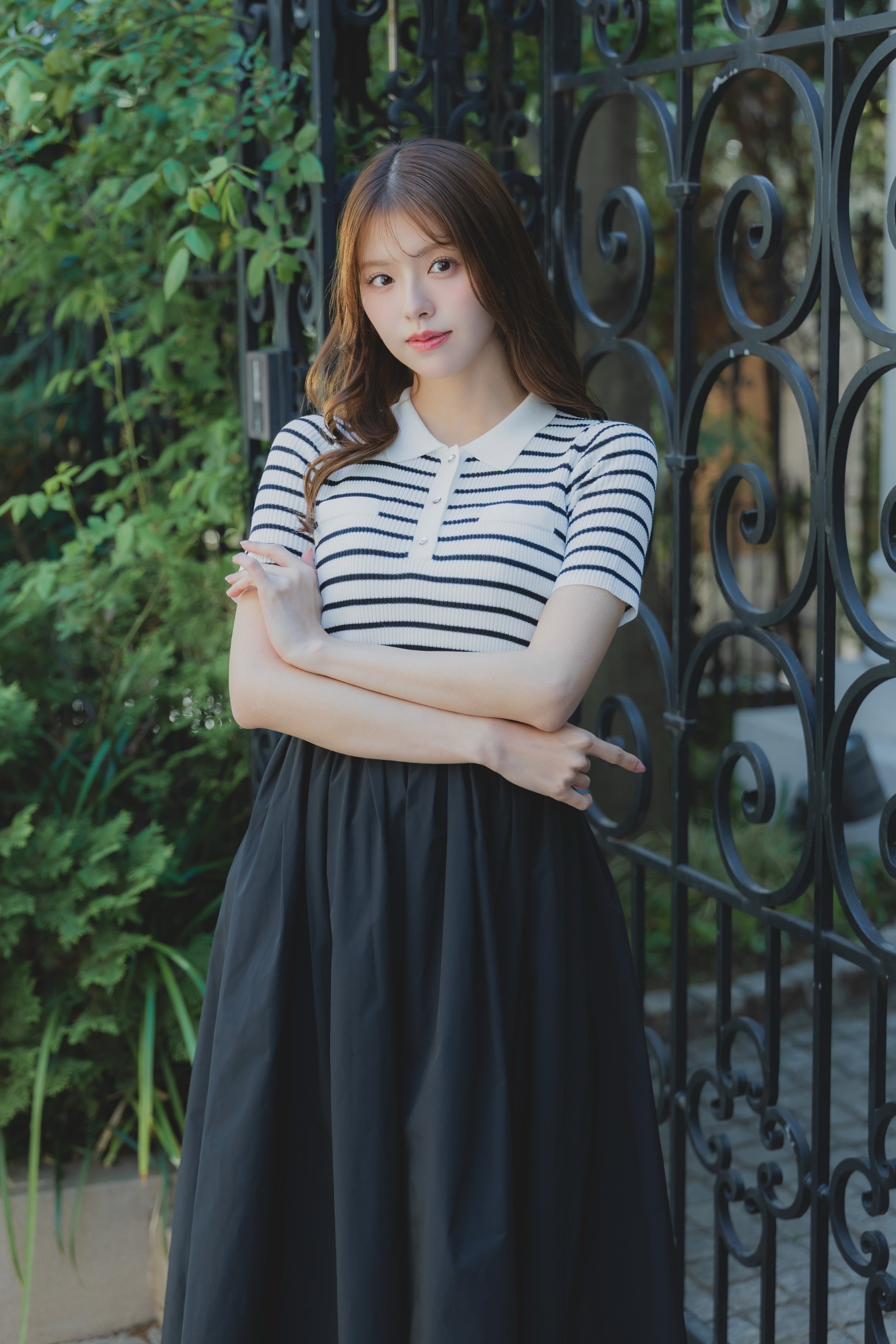 バイカラードッキングワンピース