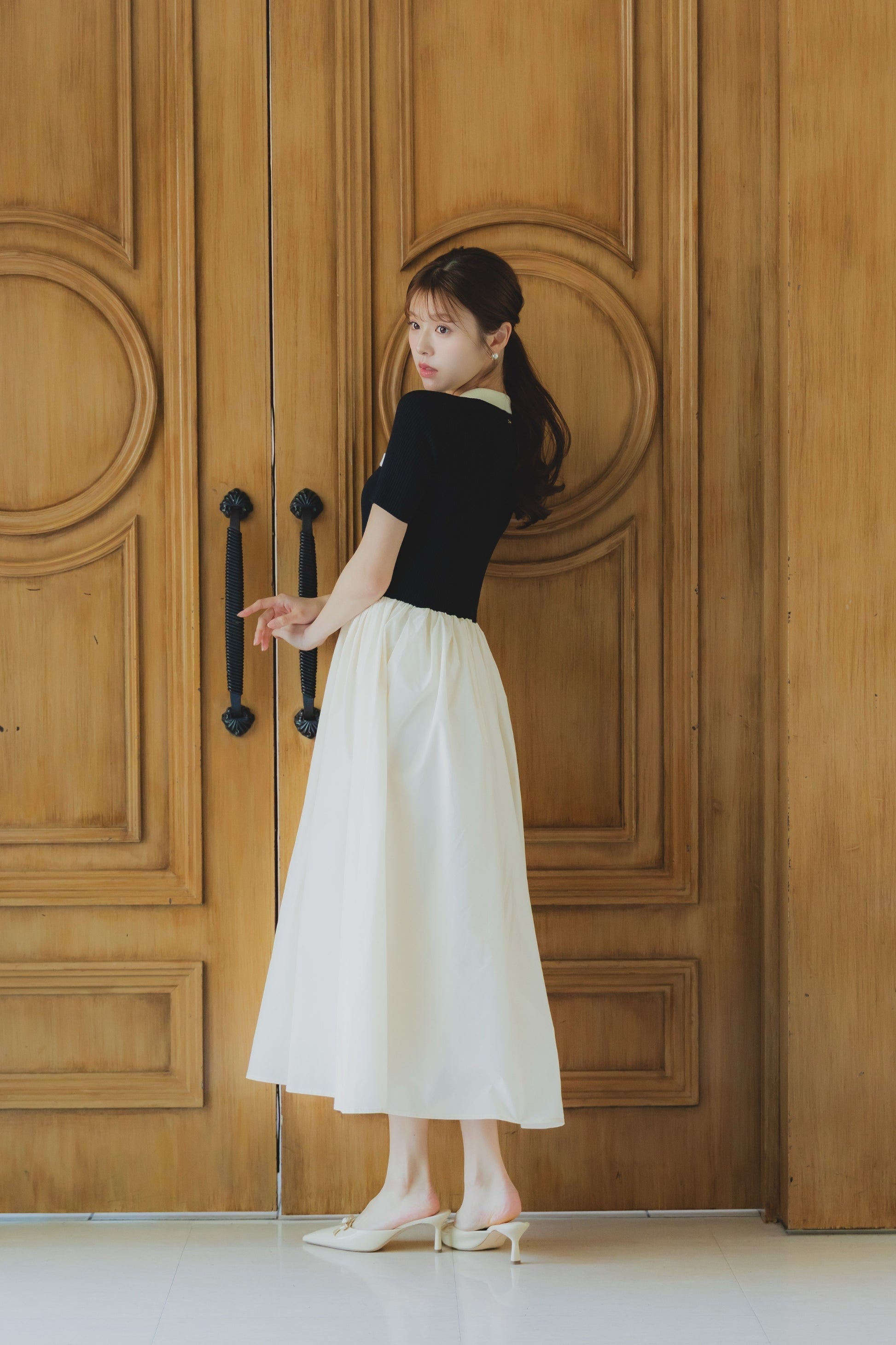 バイカラードッキングワンピース