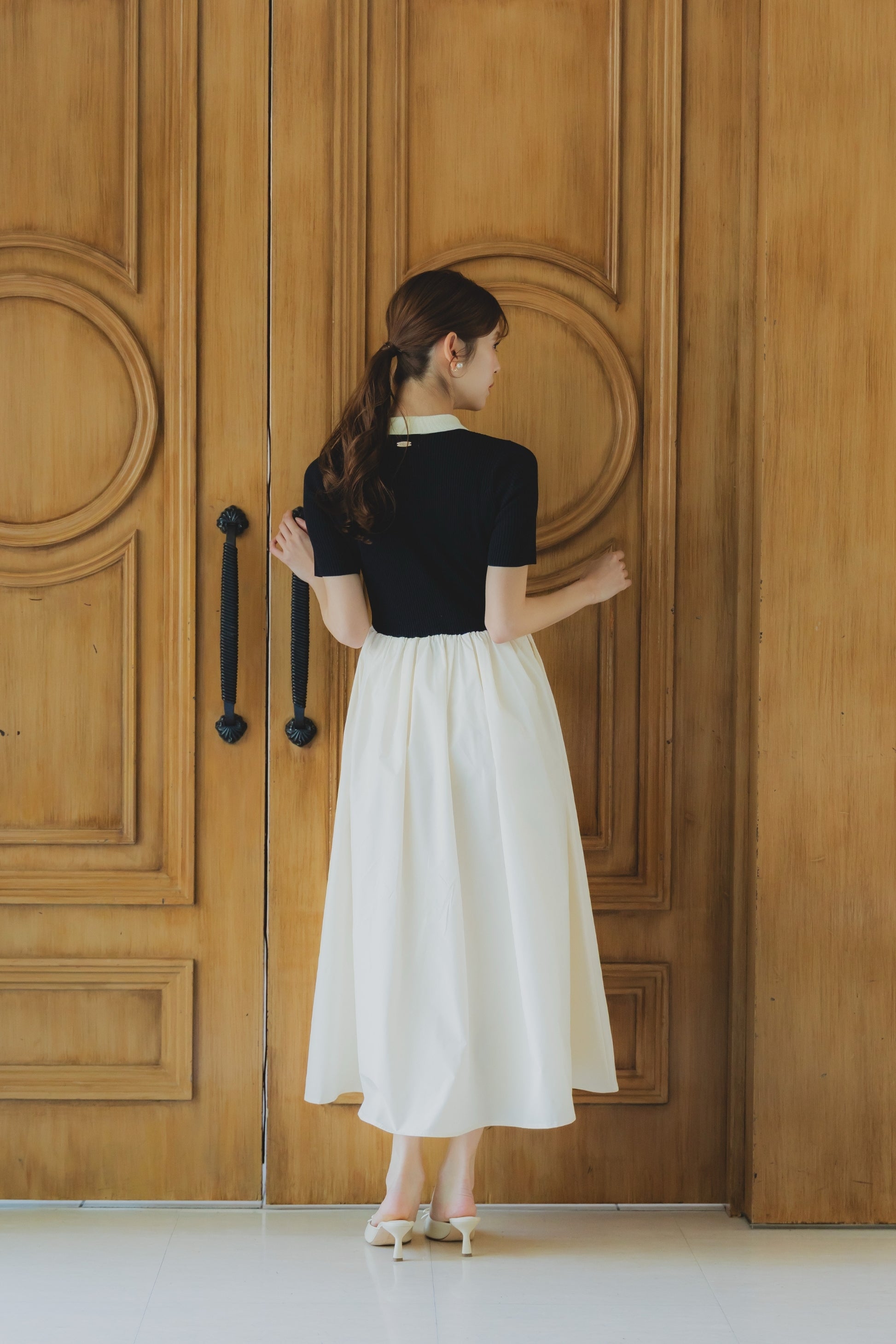 バイカラードッキングワンピース