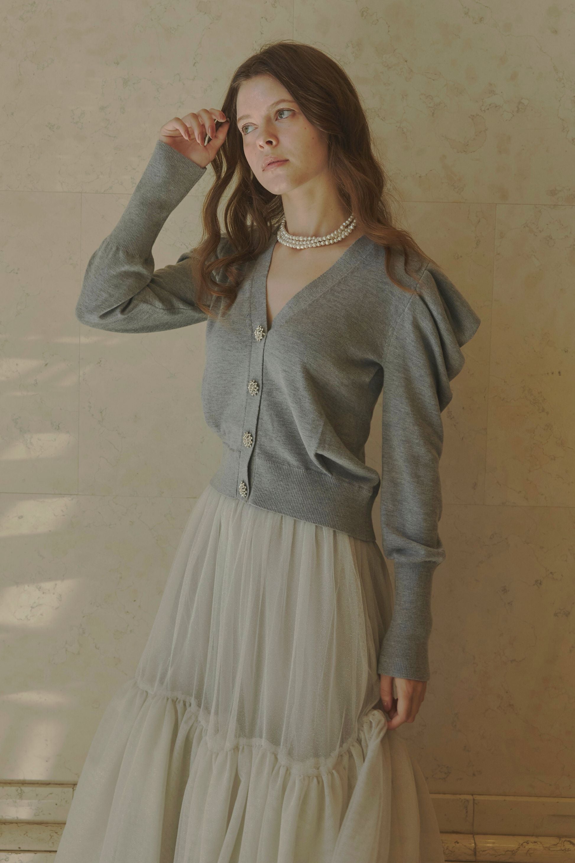 Bijou button cardigan