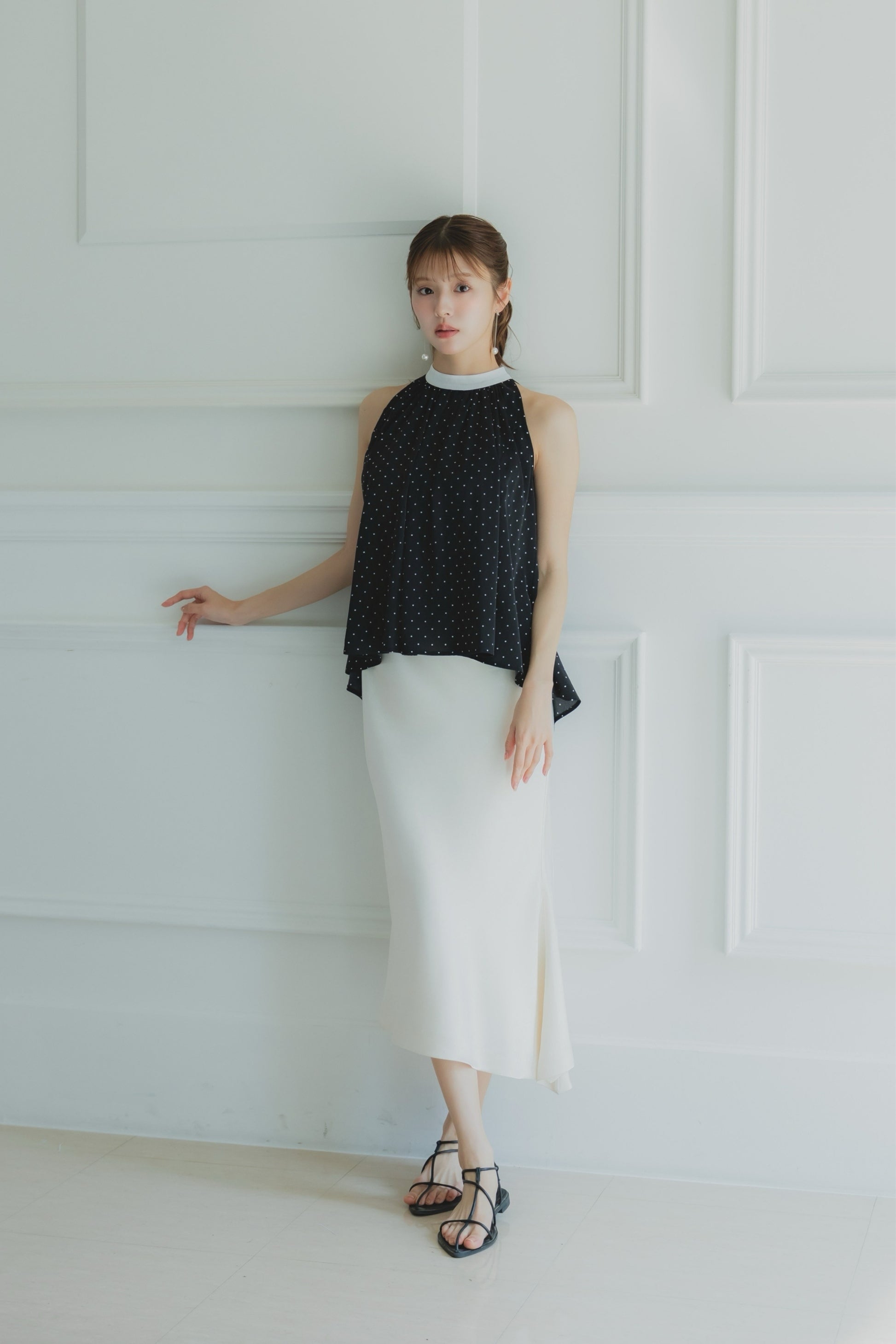 シルキーサテンスカート