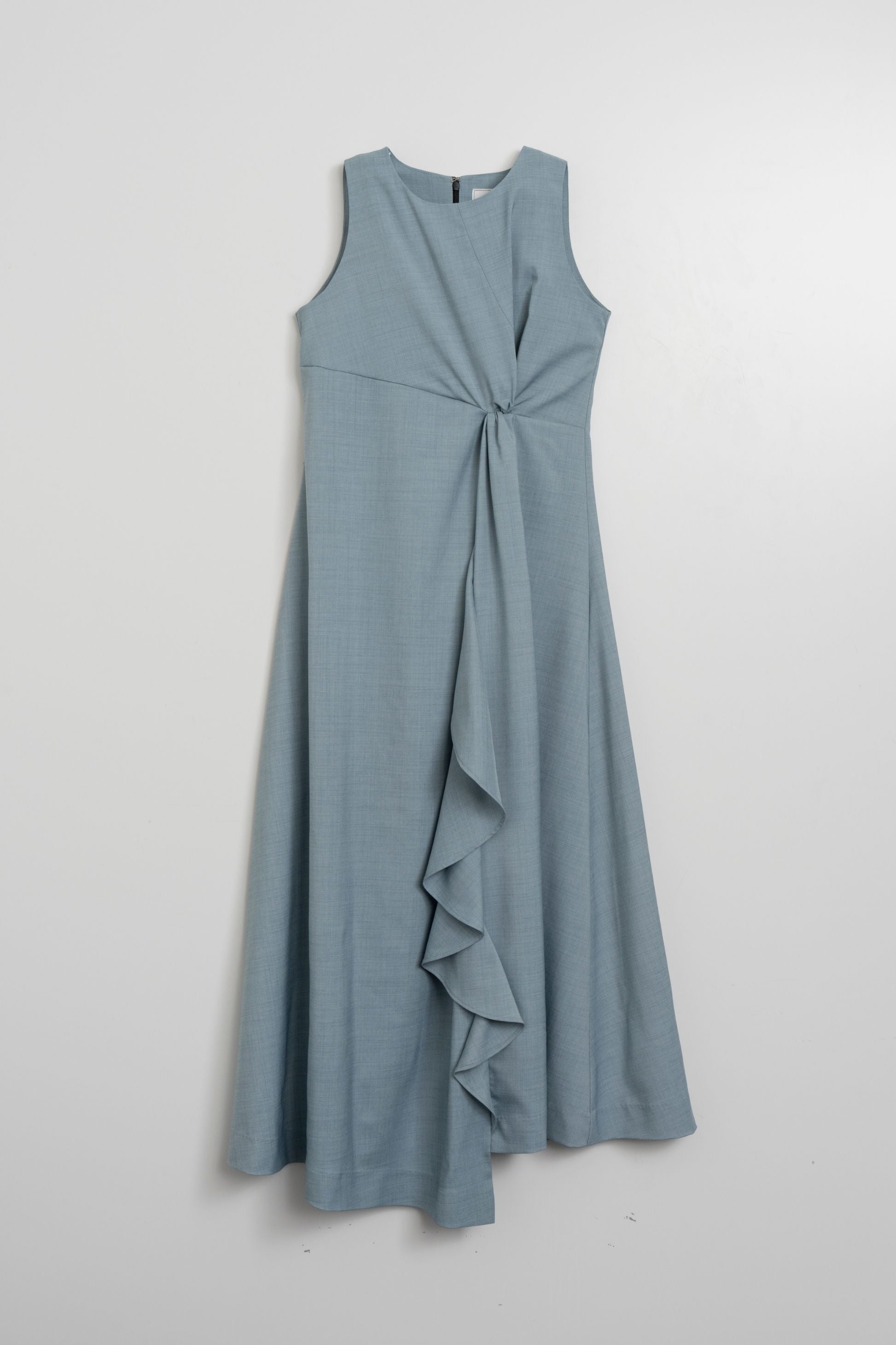 Ruffle frill one-piece (light blue)
