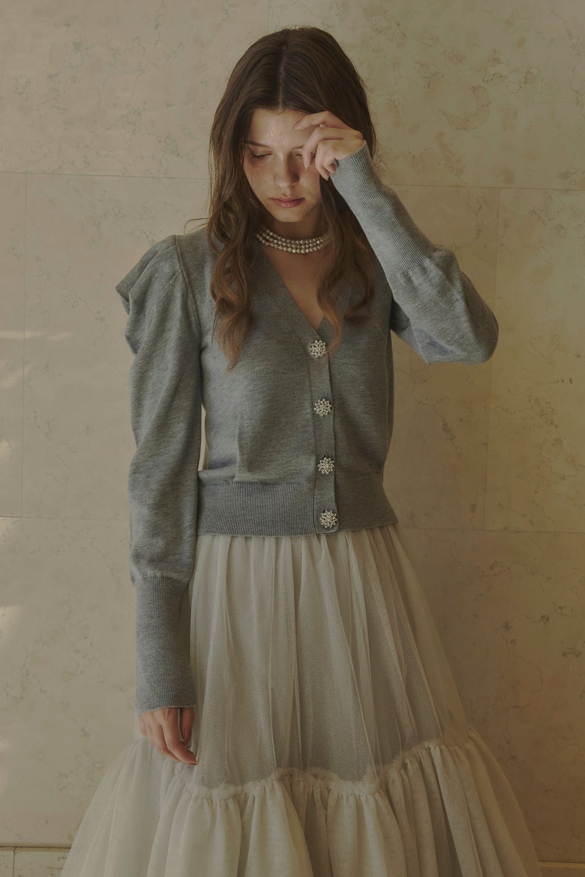 Bijou button cardigan