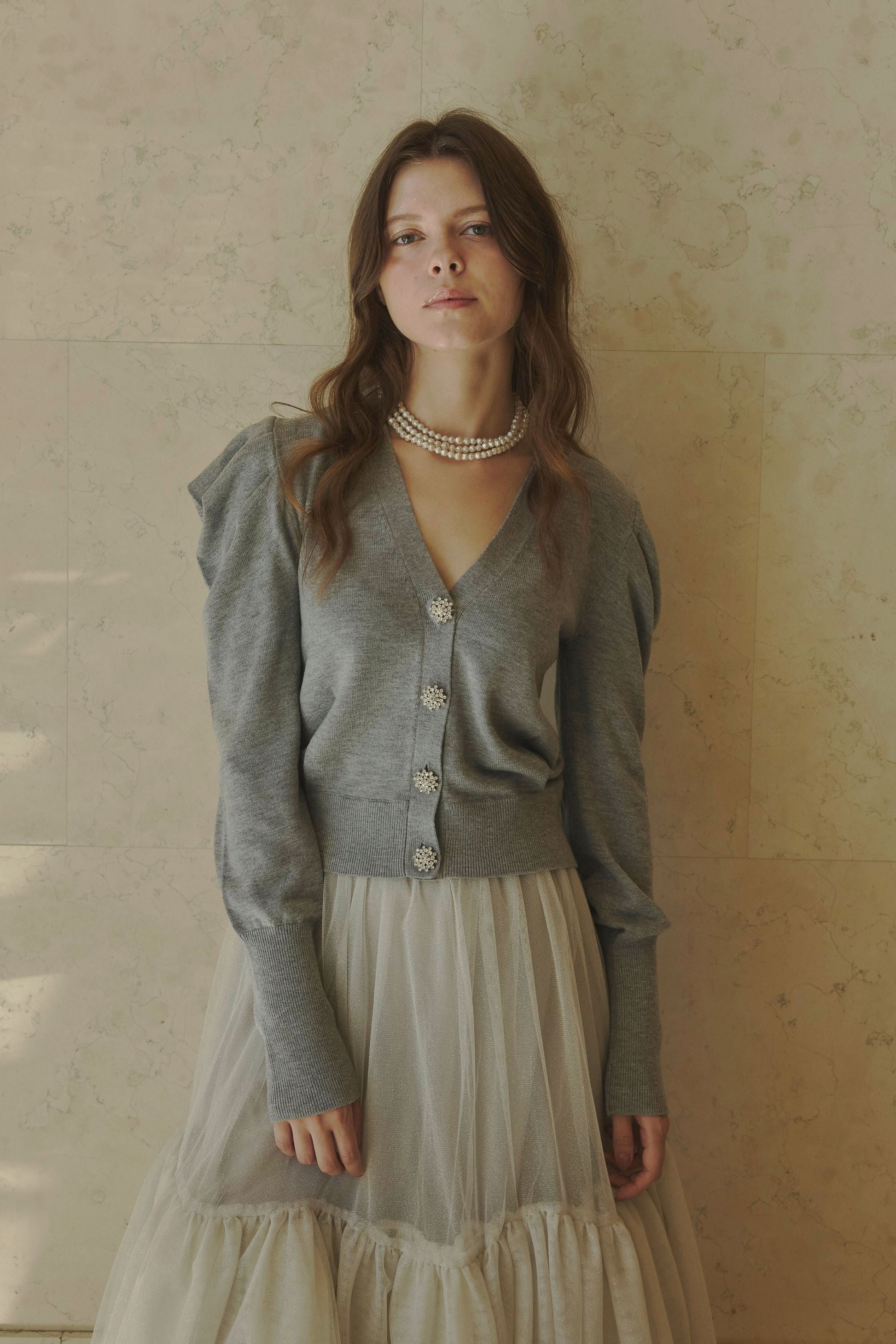 Bijou button cardigan