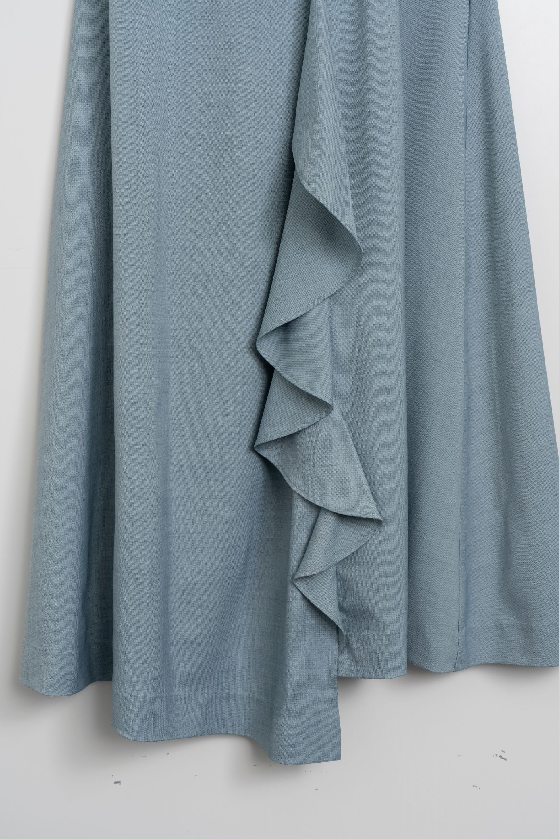 Ruffle frill one-piece (light blue)