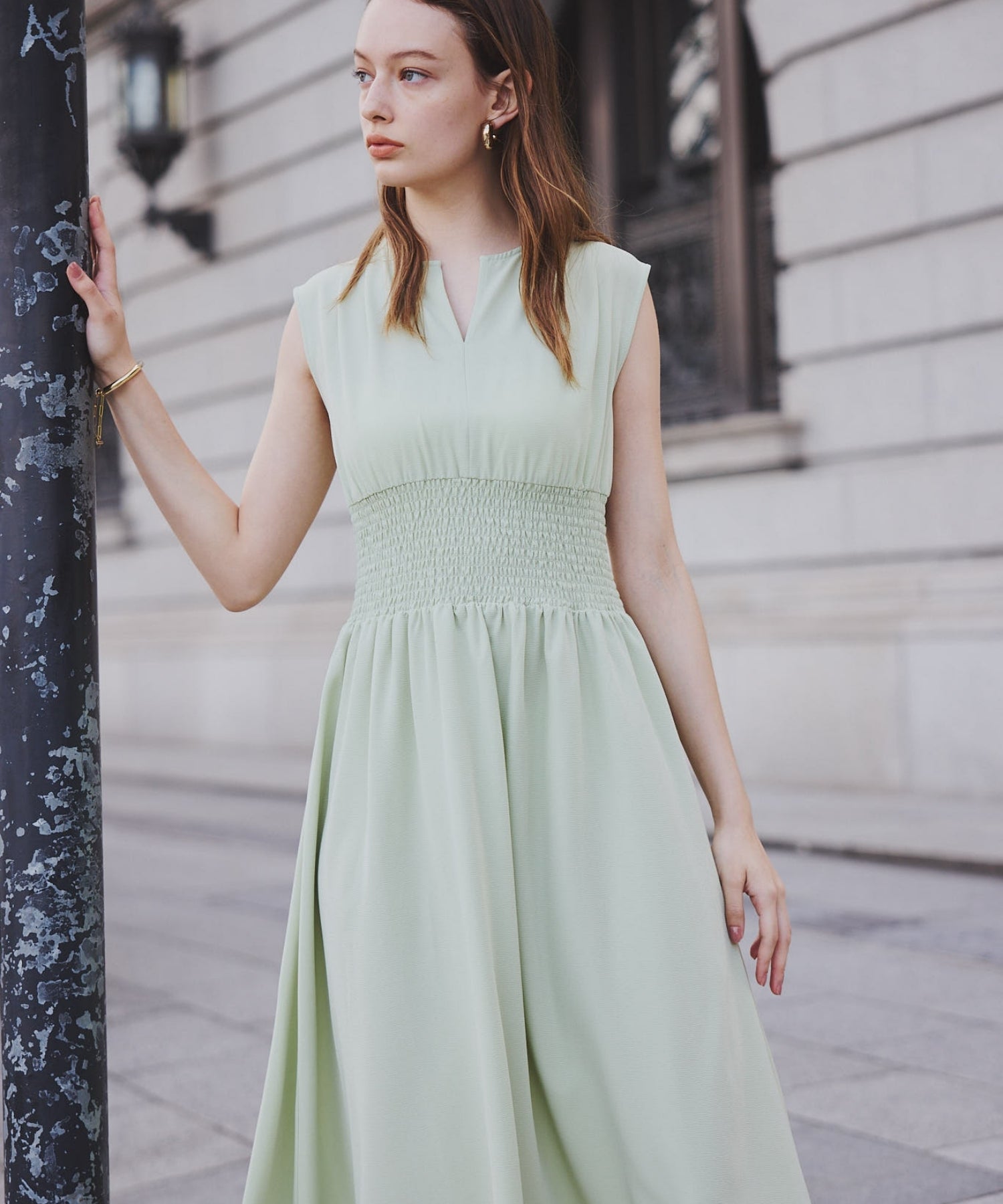 Keyneck gather onepiece【Mint】