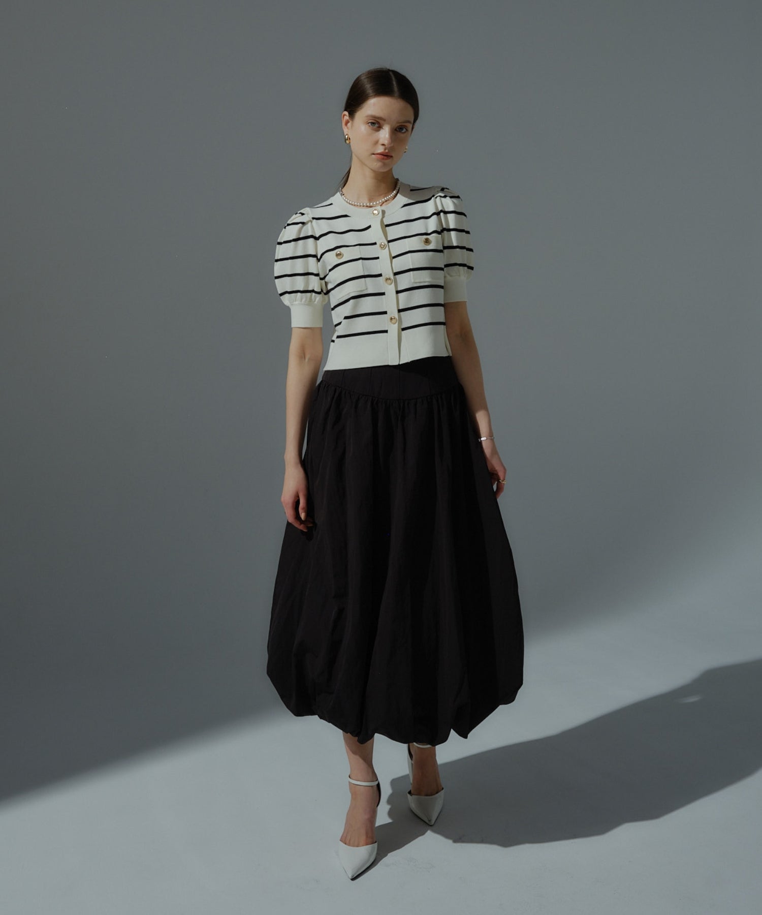 Corset balloon skirt【Black】