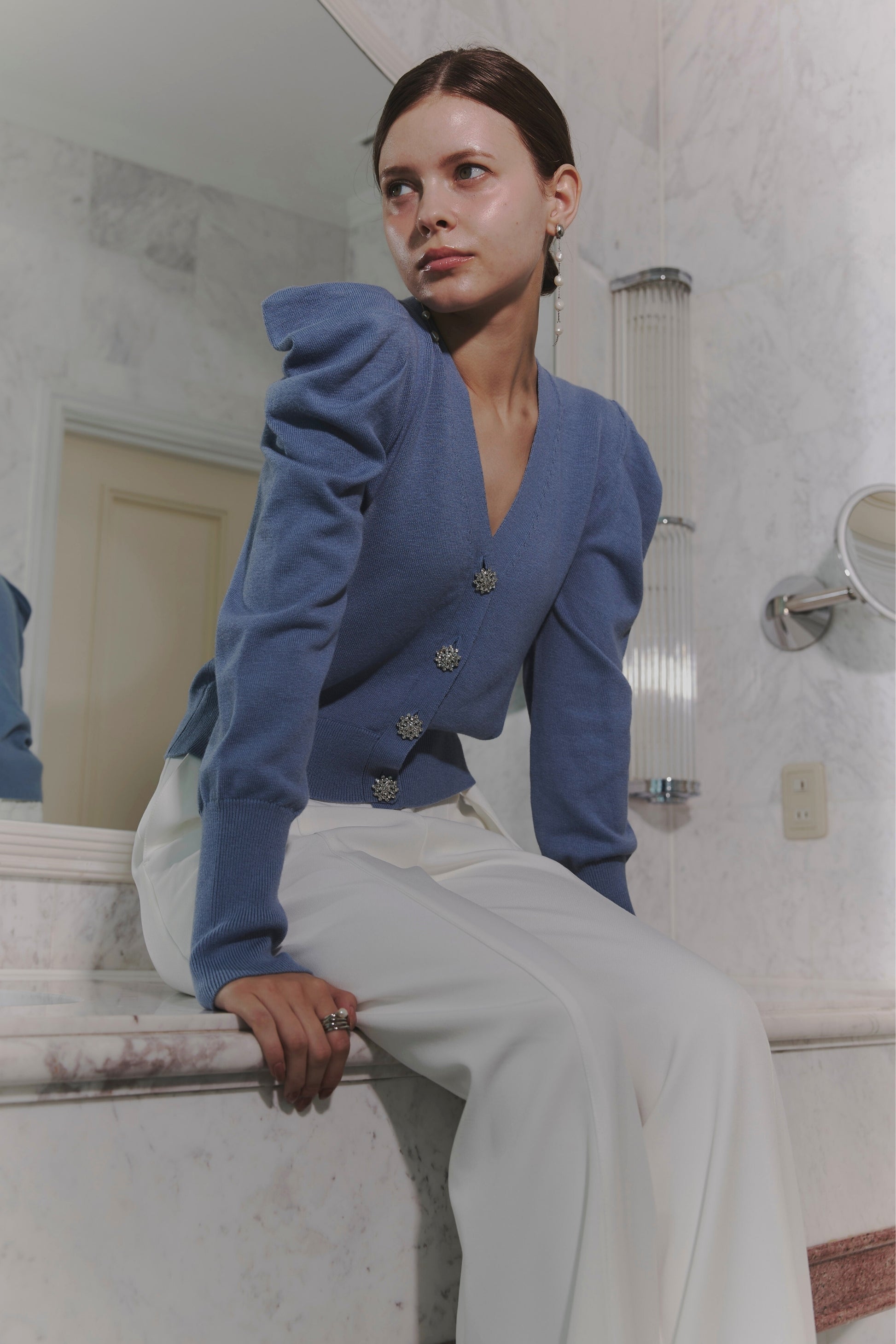 Bijou button cardigan