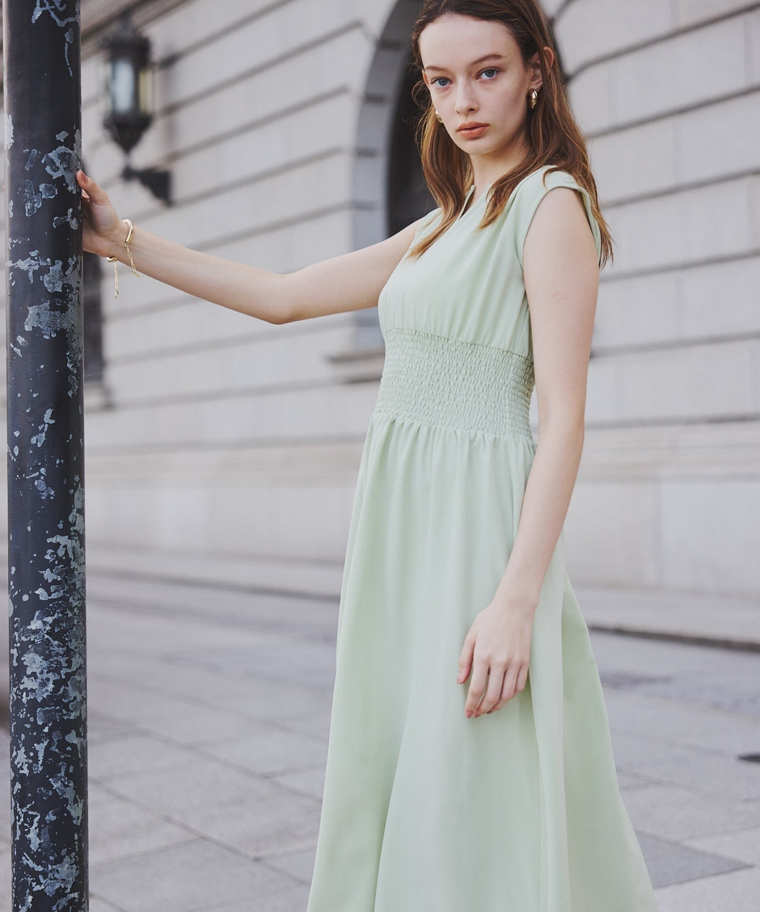 Keyneck gather onepiece【Mint】