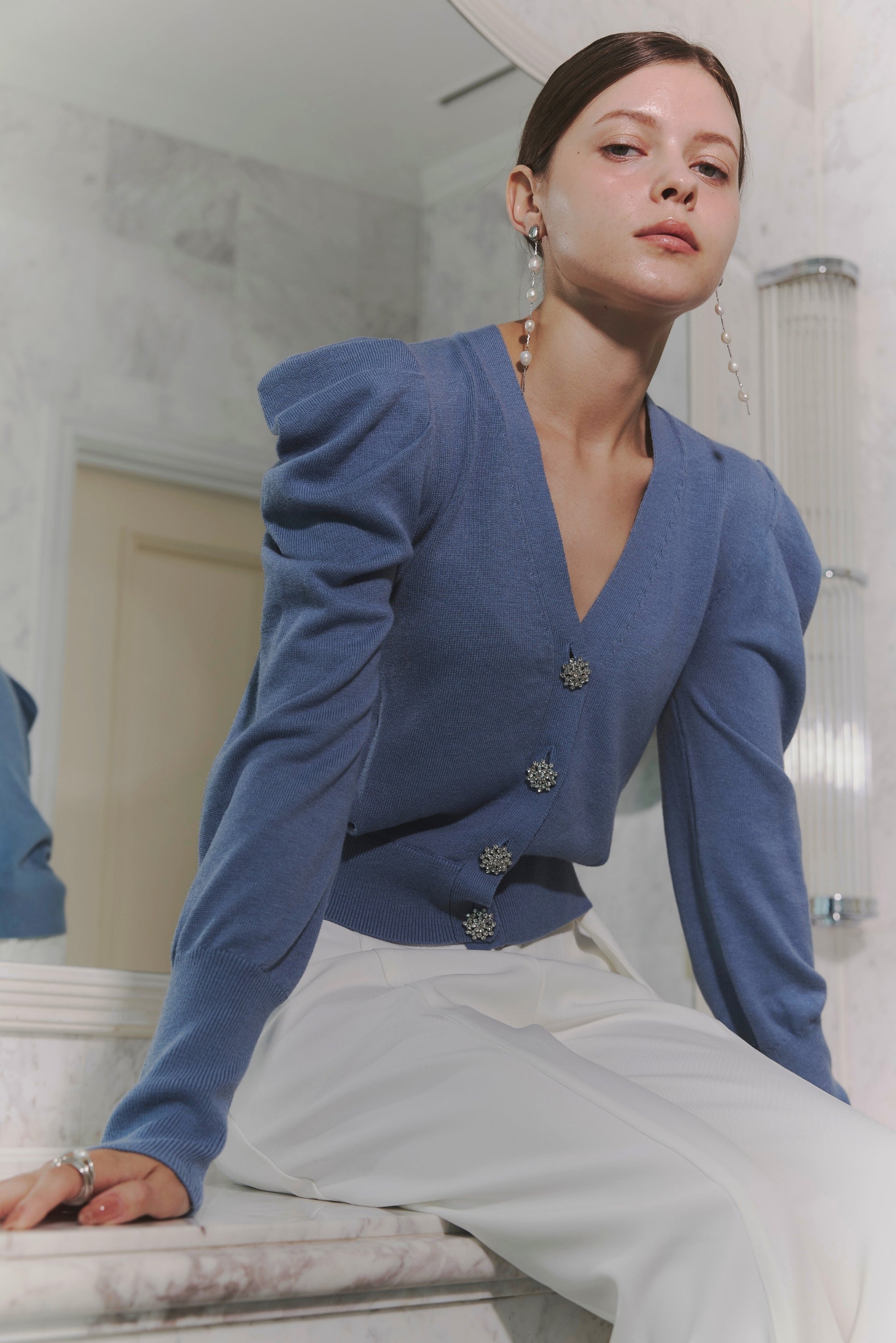 Bijou button cardigan