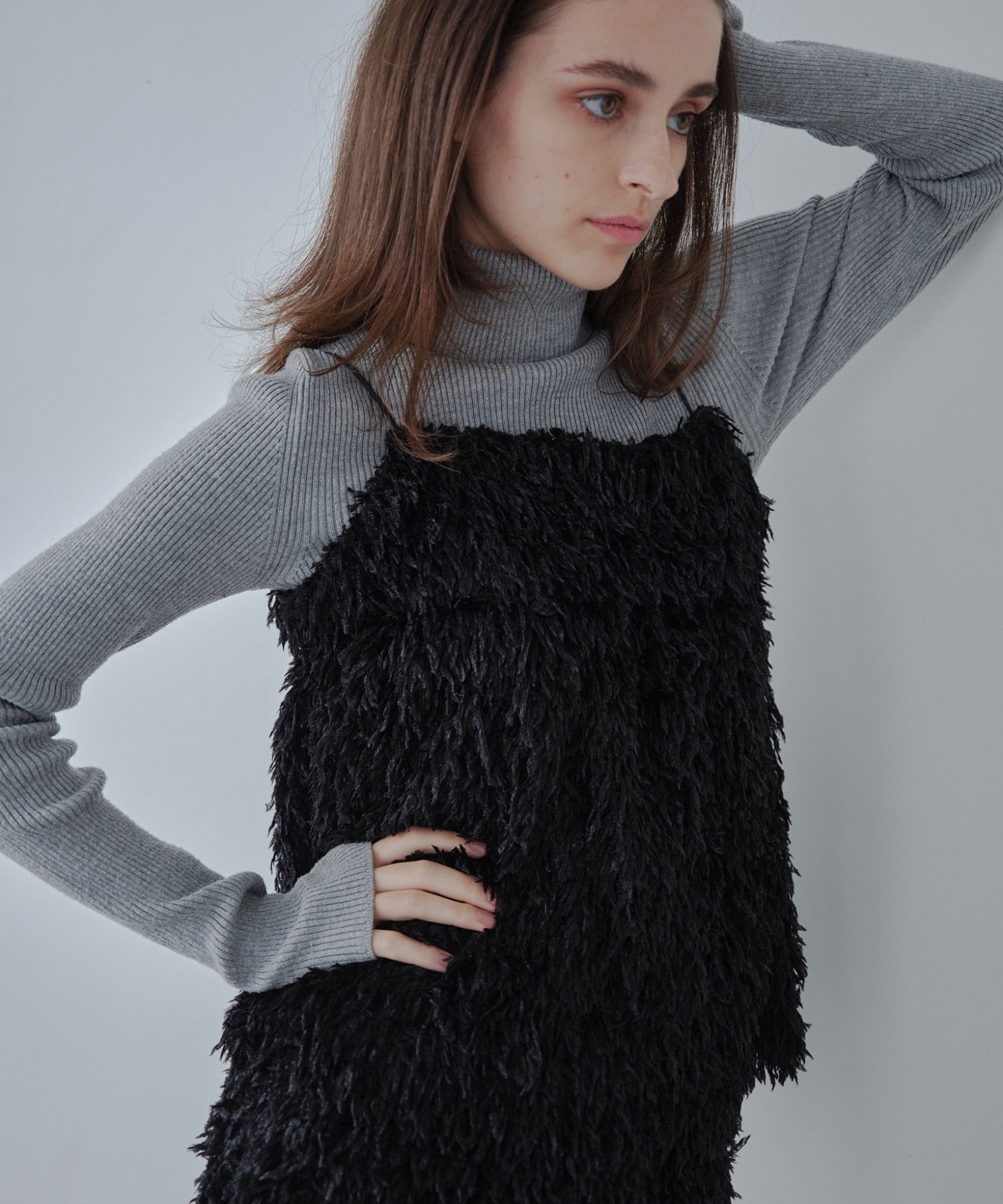 【SALE】Feather fringe cami