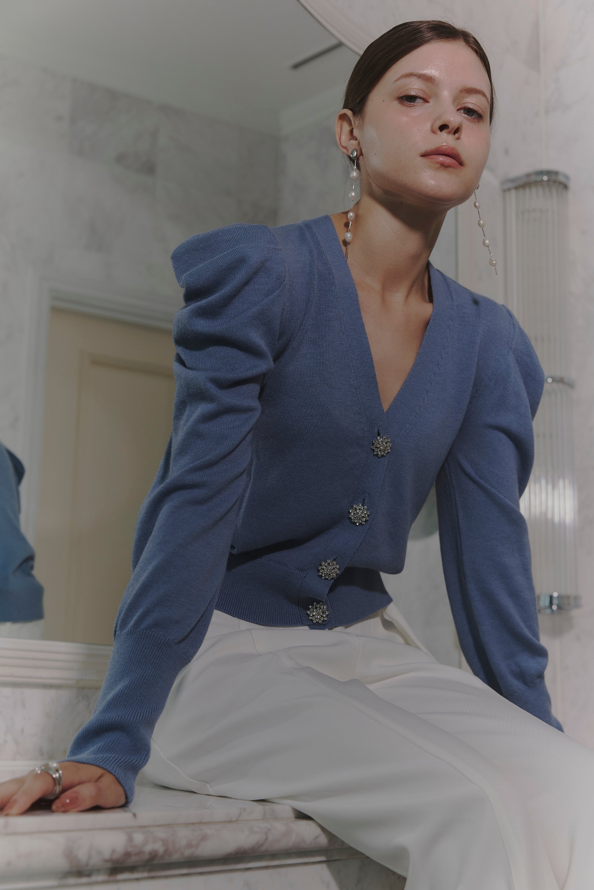 Bijou button cardigan