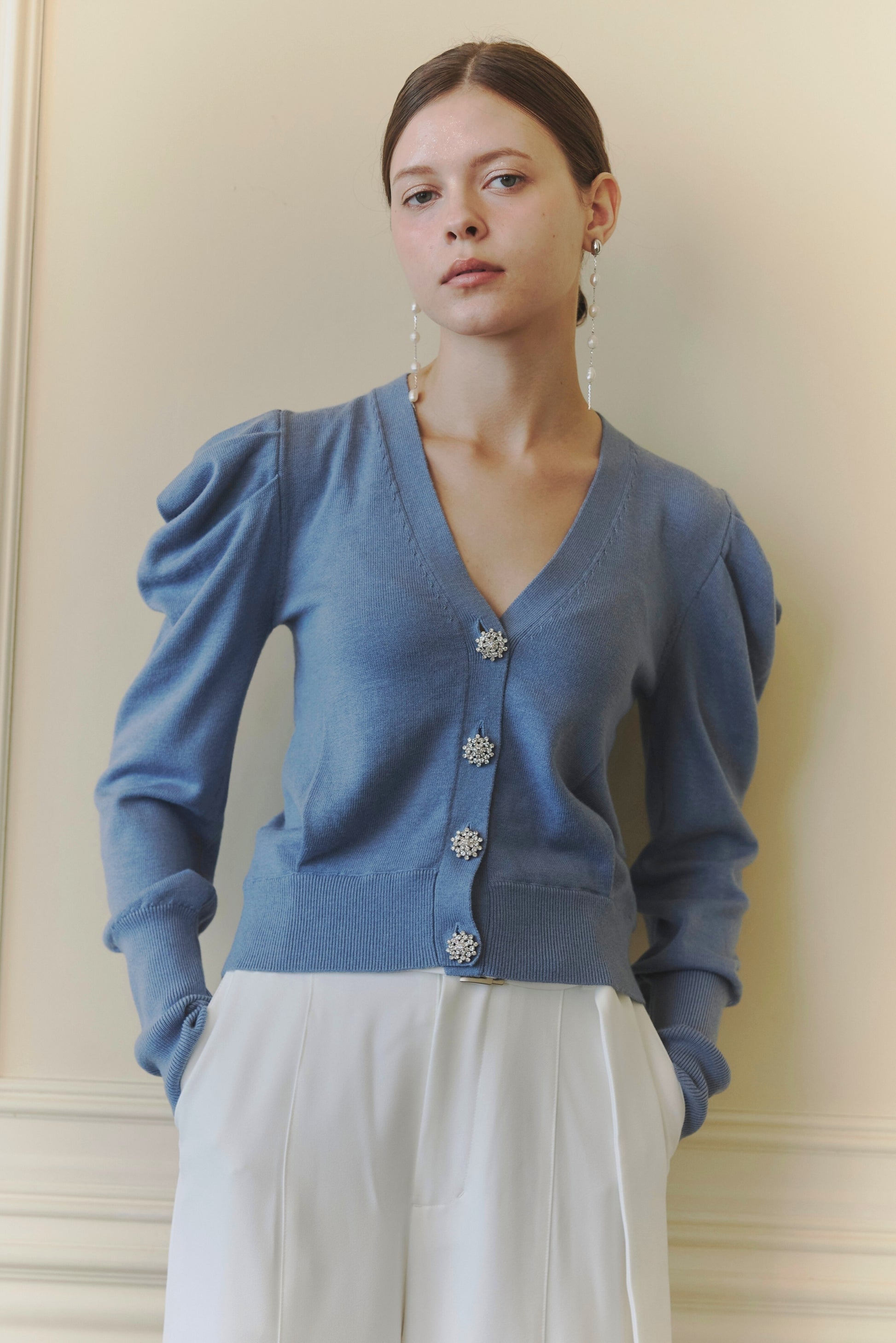Bijou button cardigan