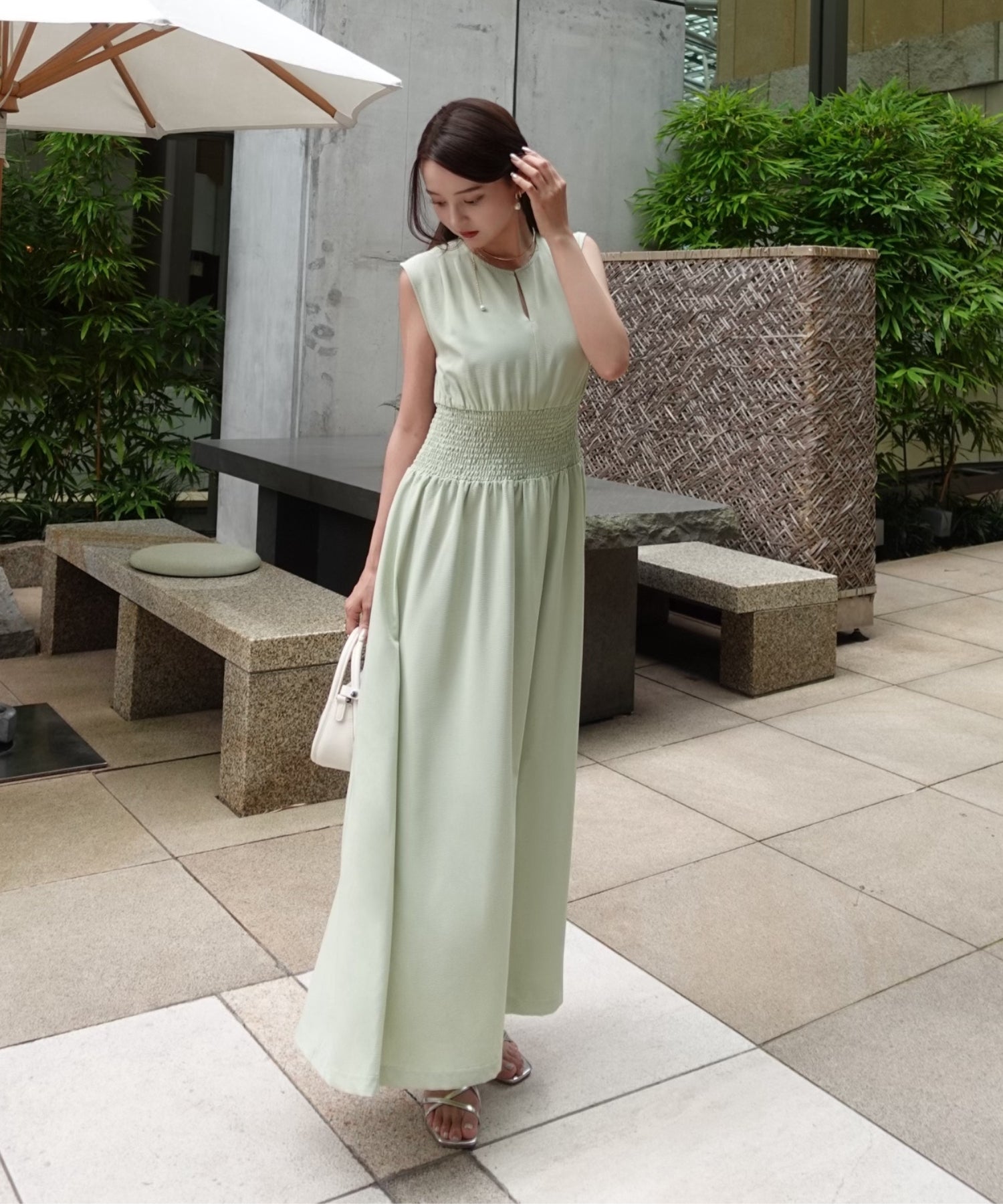 Keyneck gather onepiece【Mint】