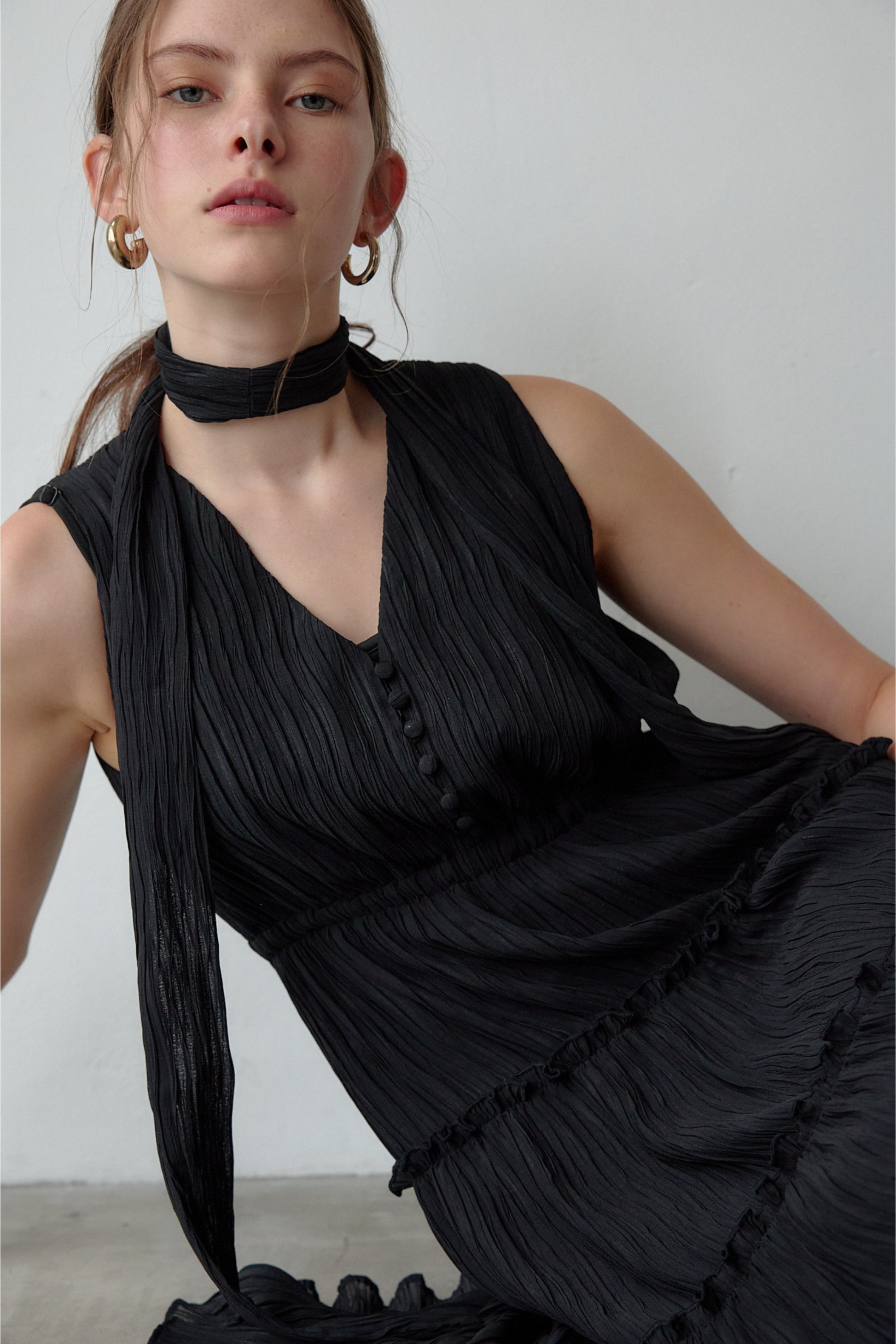 Tiered flare one-piece