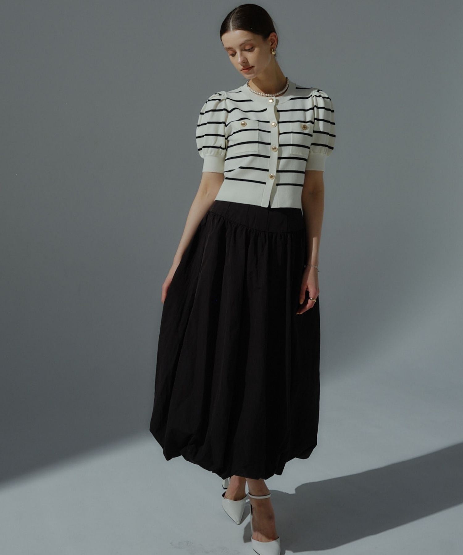 Corset balloon skirt