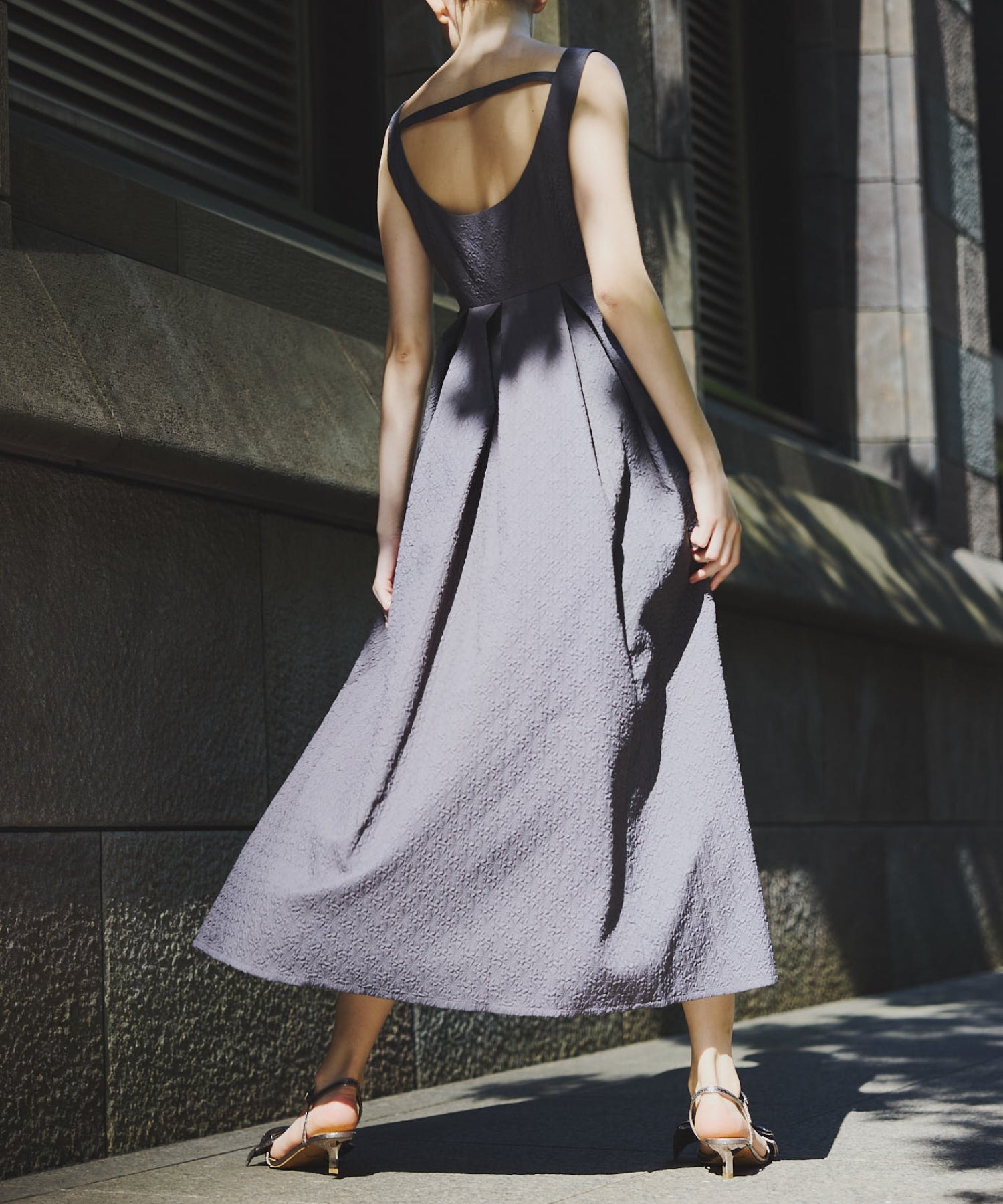 Emboss camisole one-piece